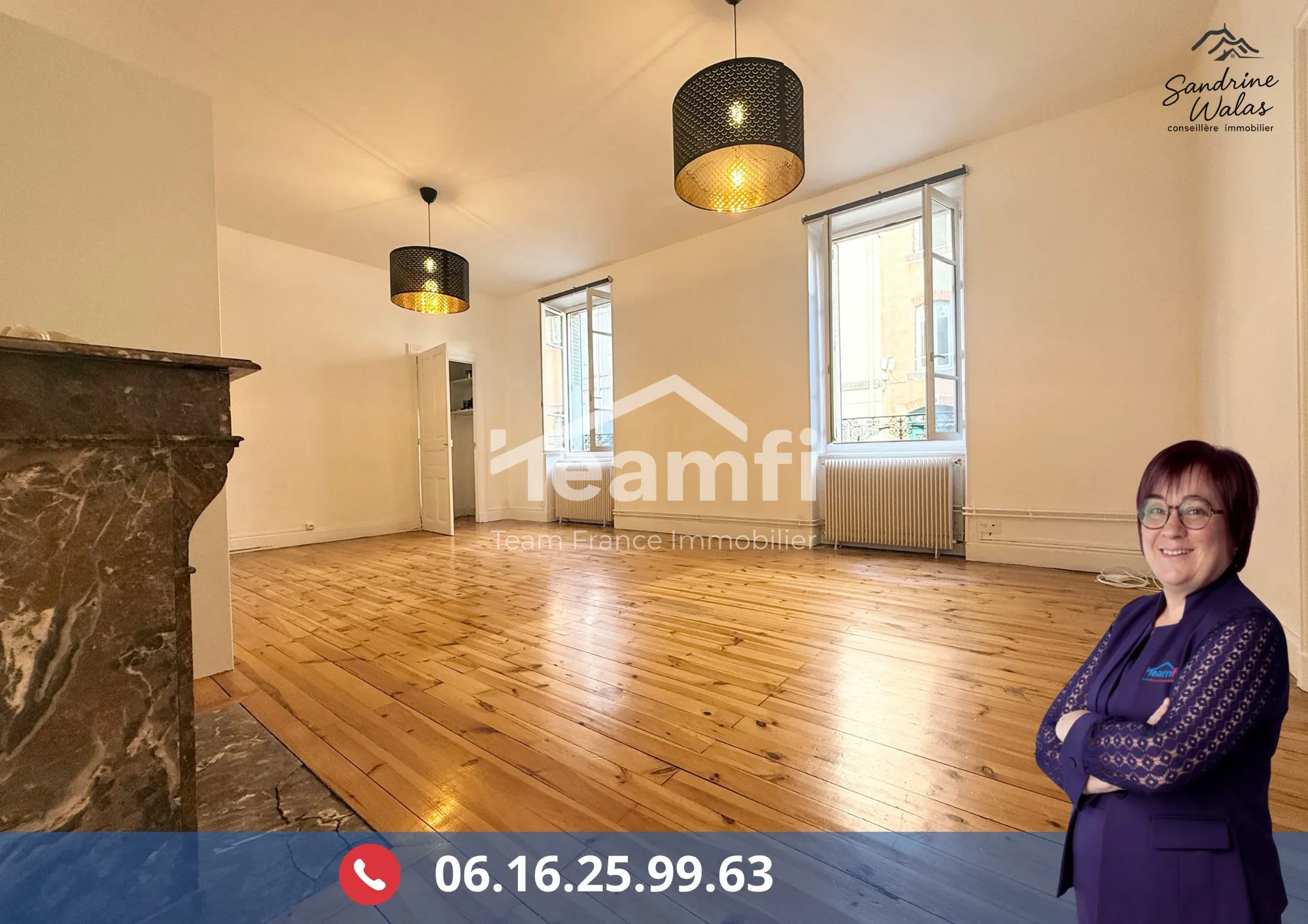 Appartement de caractère rénové à Clermont-Ferrand secteur Carnot / Trudaine