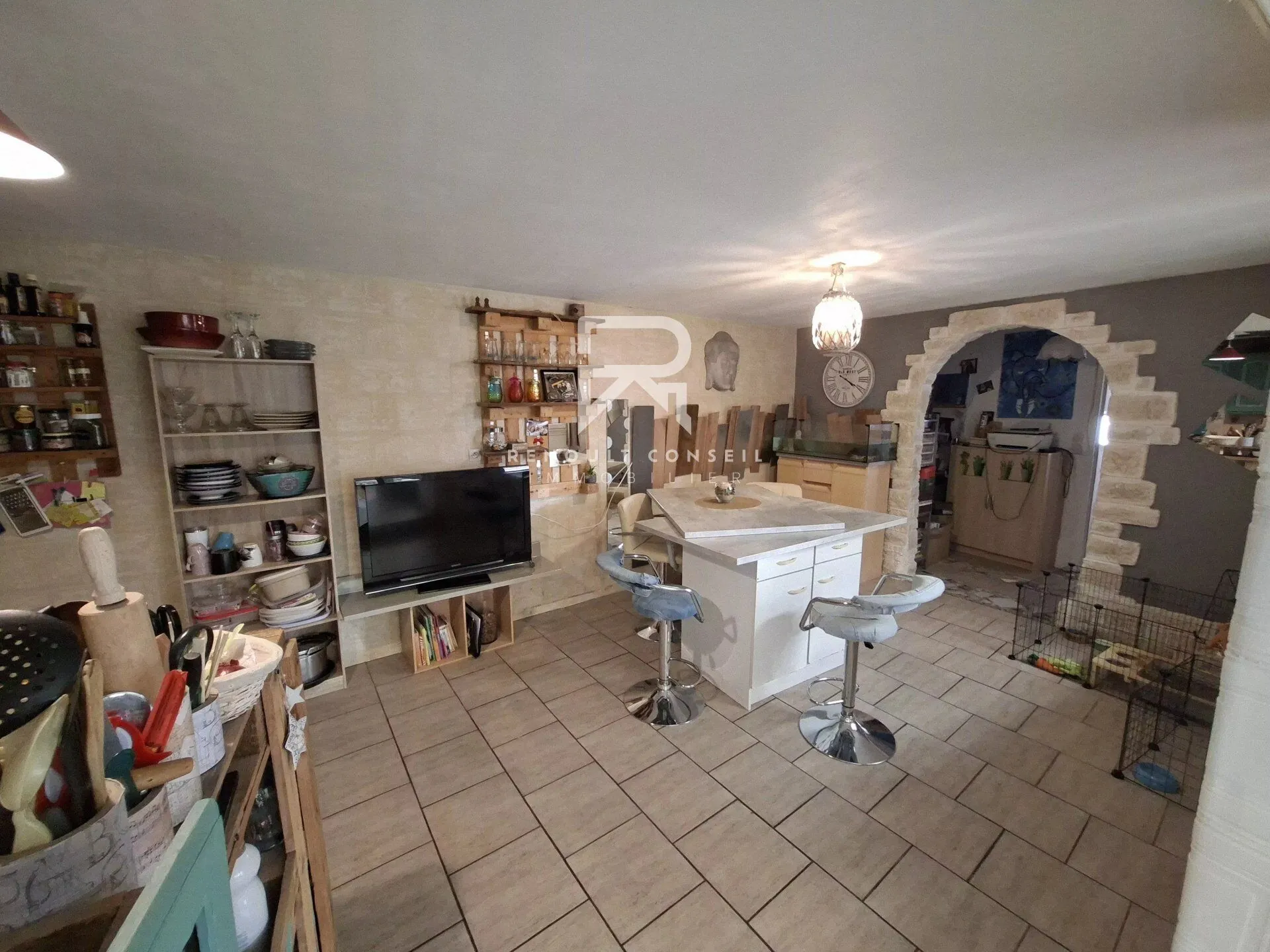 Charmante maison bohème avec jardin d'hiver à Beaumont-le-Roger