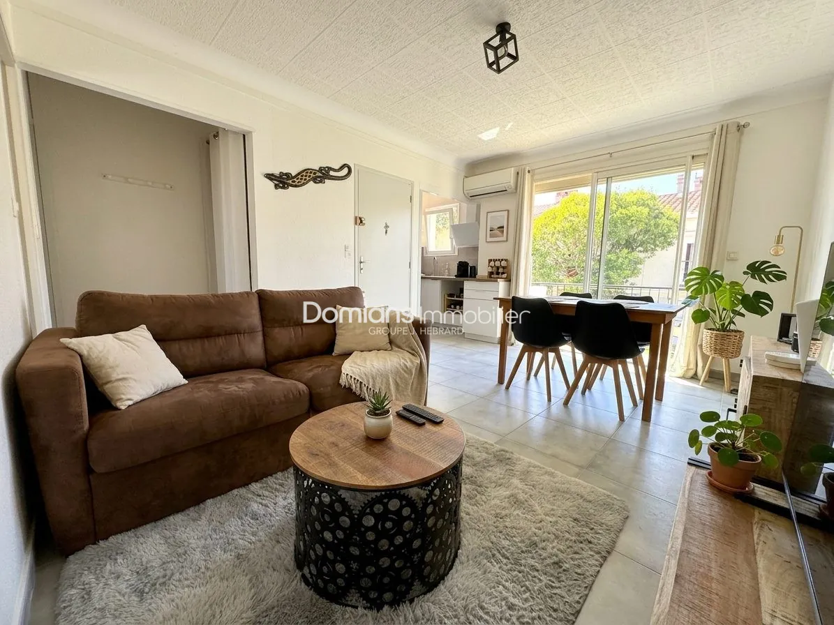 Appartement T2 rénové avec balcon et cave à Canet-en-Roussillon