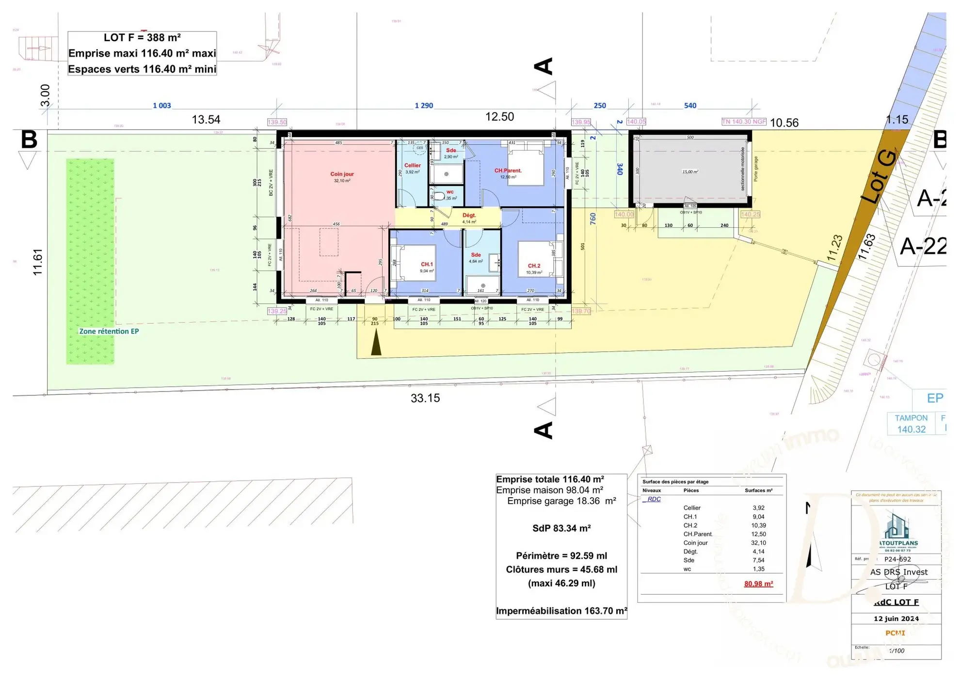 Terrain à bâtir de 388 m² à Allègre-les-Fumades avec permis accepté
