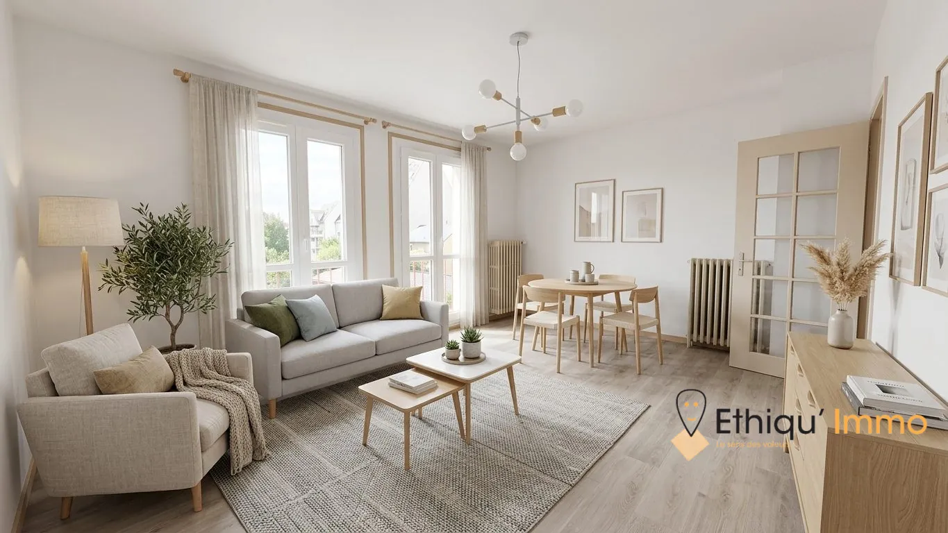 F2 Neudorf Strasbourg à vendre avec rénovation totale et performance BBC