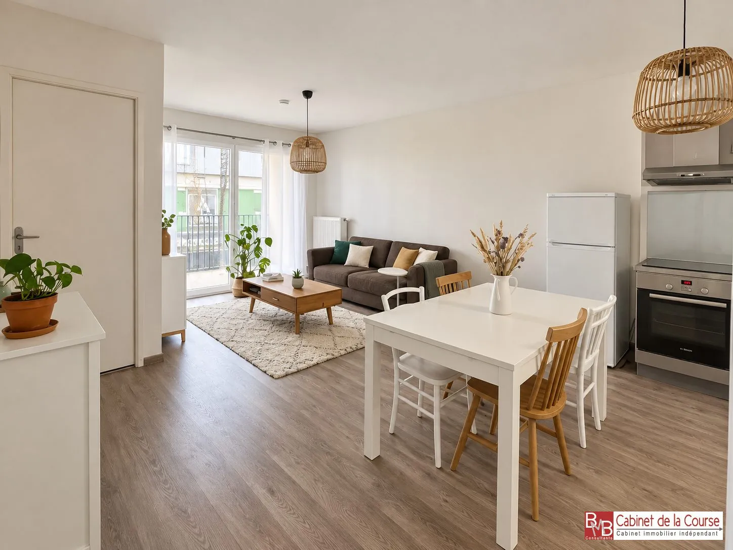 Appartement T2 de 47,6 m² avec terrasse à Bordeaux Bassins à Flot