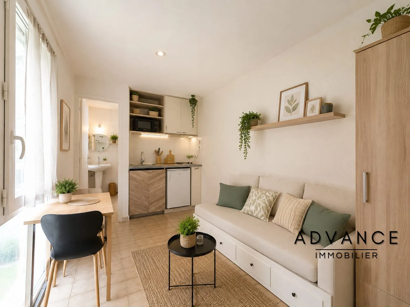 Studio à vendre au centre-ville de Montauban avec kitchenette et cour commune