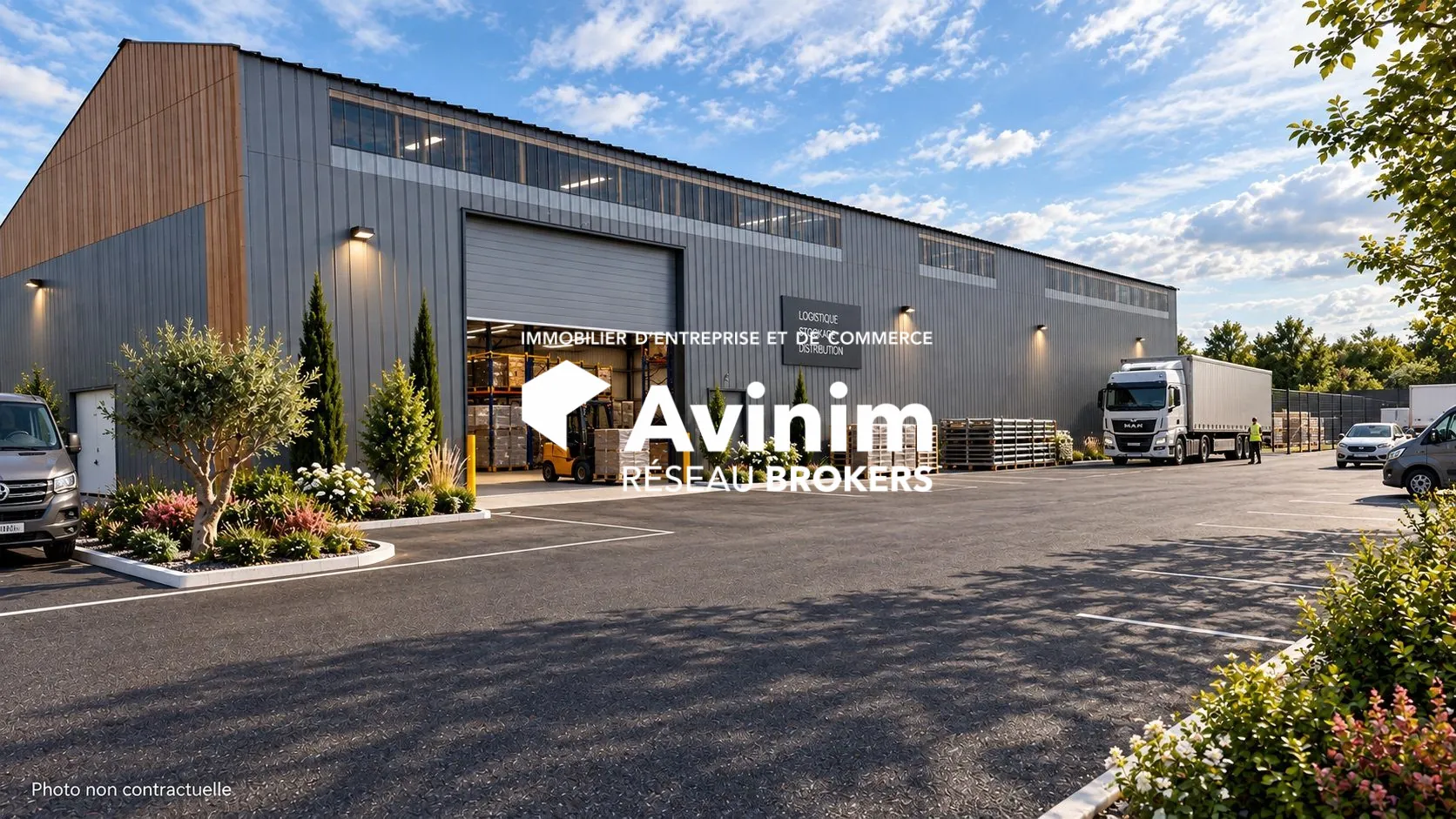 Projection activité entrepôt Entrepôt d'environ 780 m² à vendre à La Flèche, parfait pour stockage professionnel