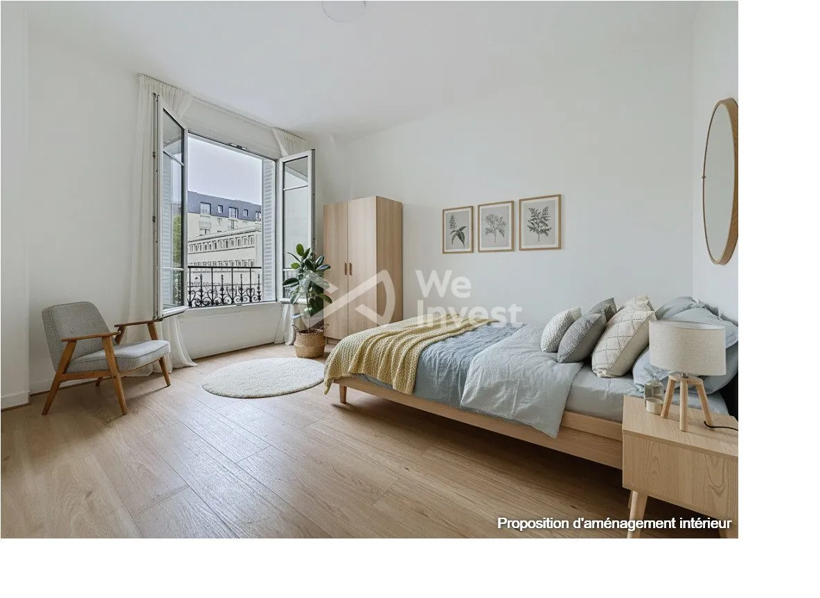Appartement T2 rénové en centre-ville de Colombes avec cave 