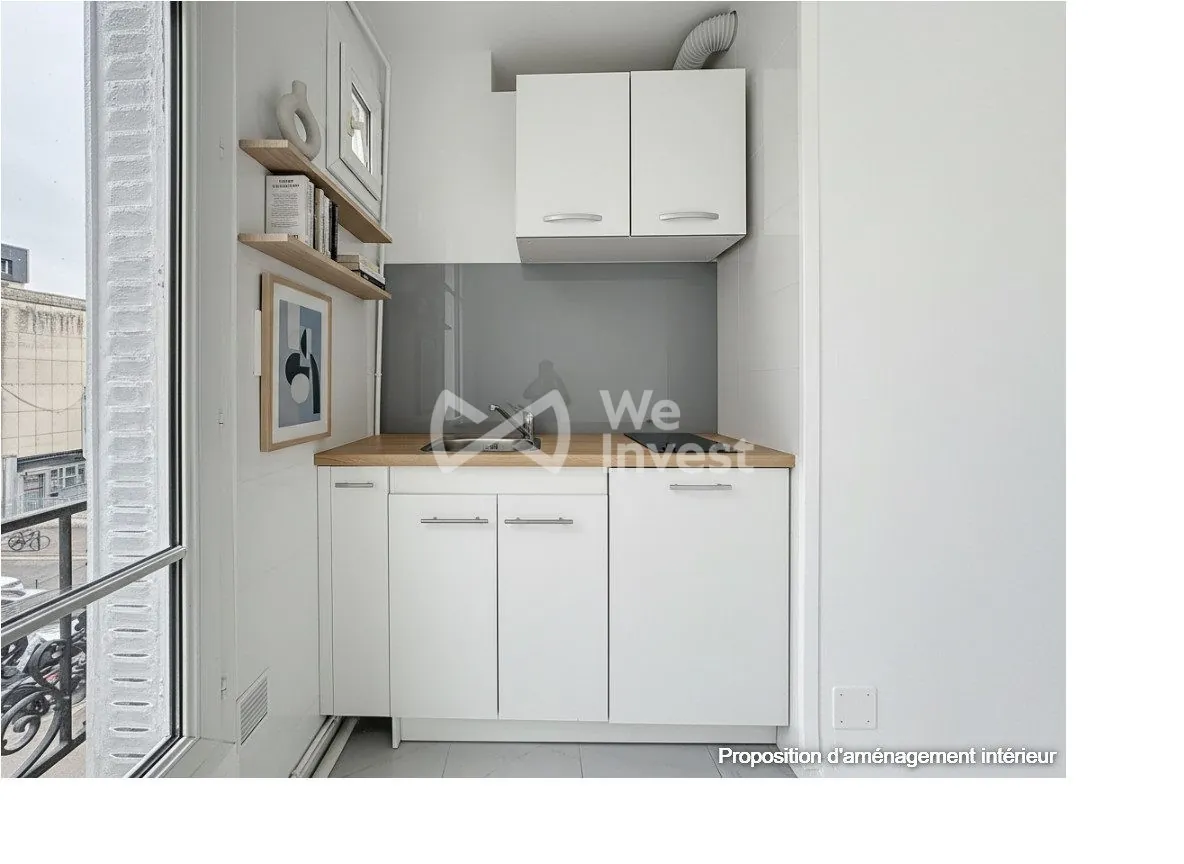 Appartement T2 rénové en centre-ville de Colombes avec cave 