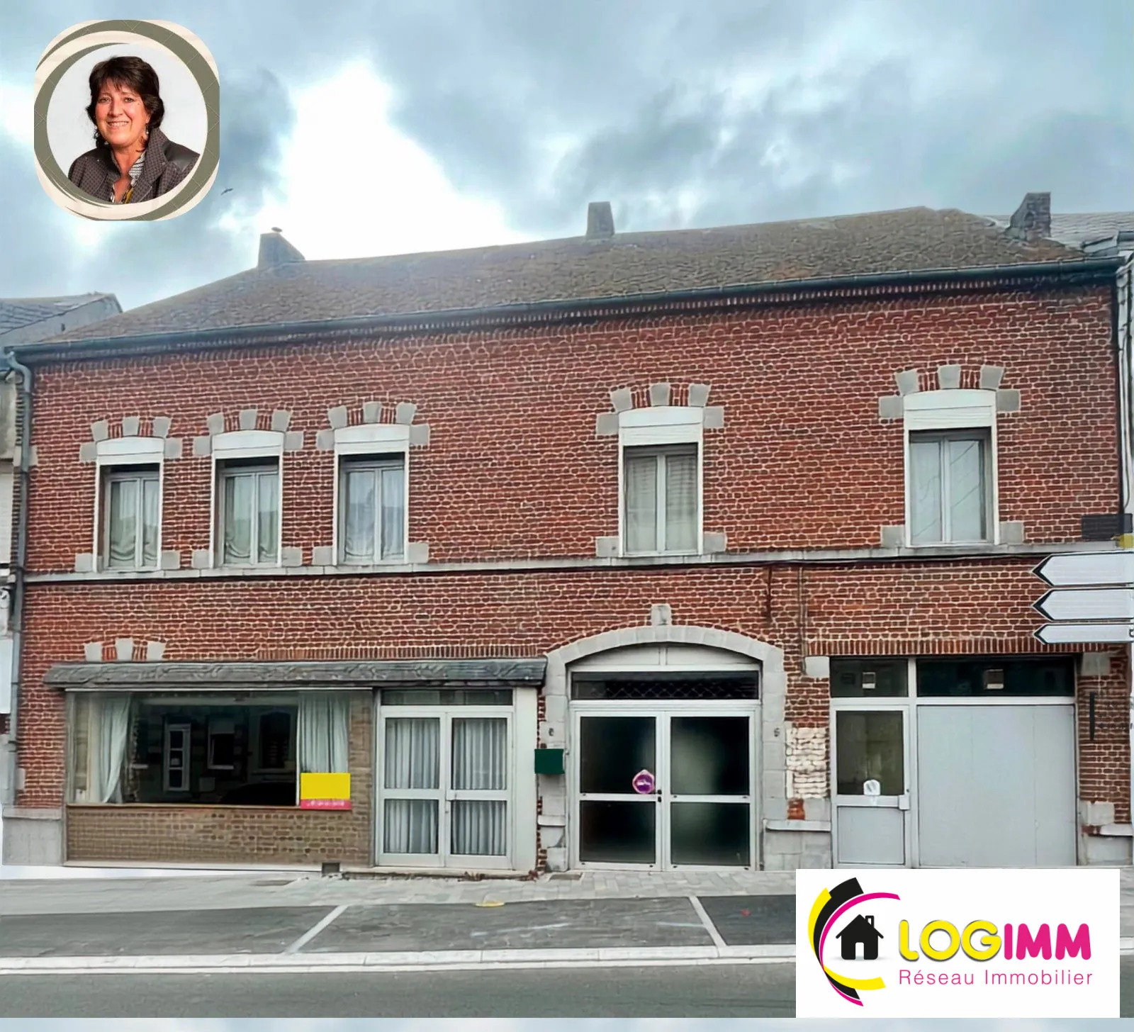 Grande maison à Berlaimont avec potentiel commercial et espace résidentiel