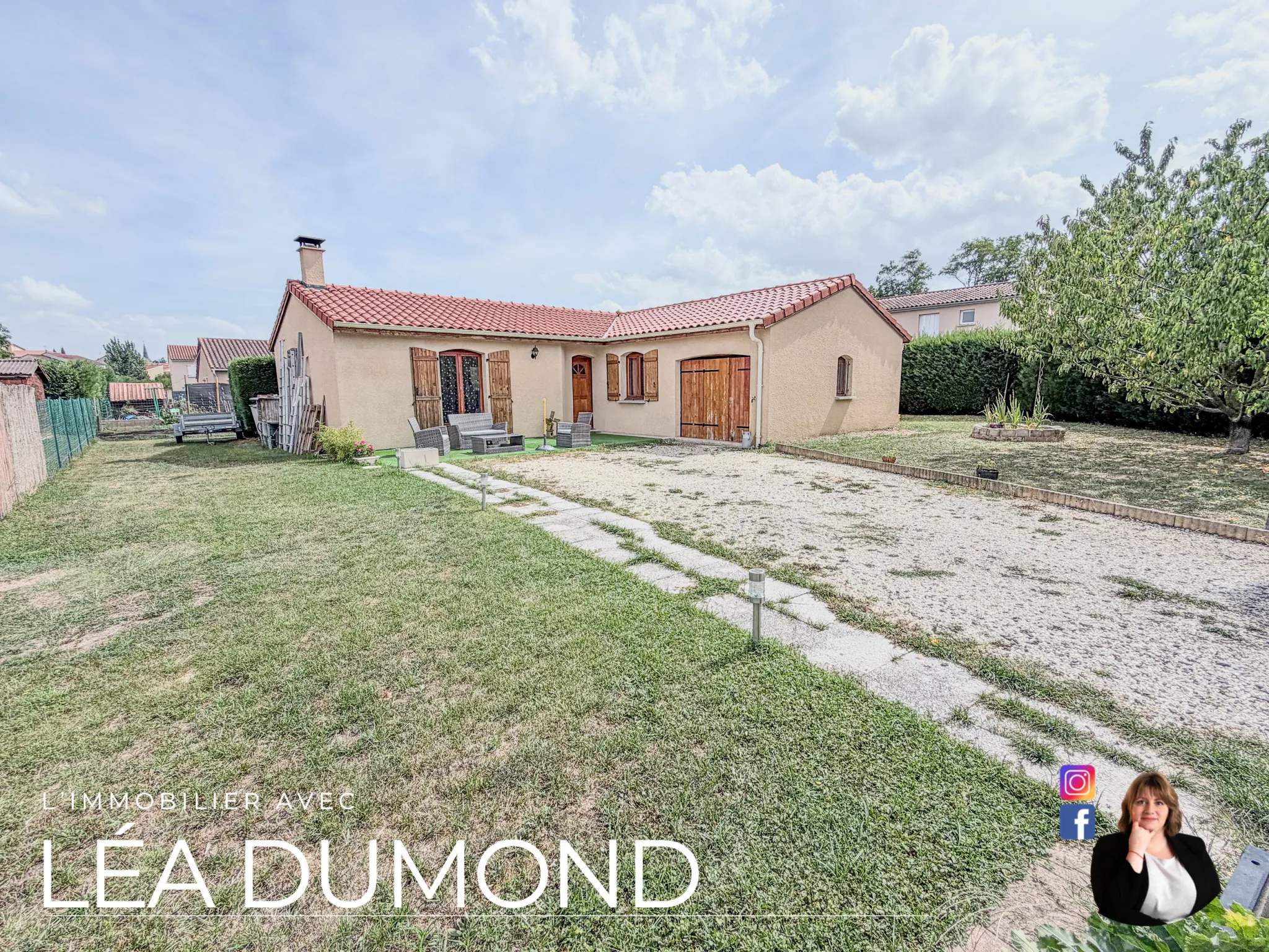 Maison de plain-pied avec 4 chambres à Saint-Romain-le-Puy