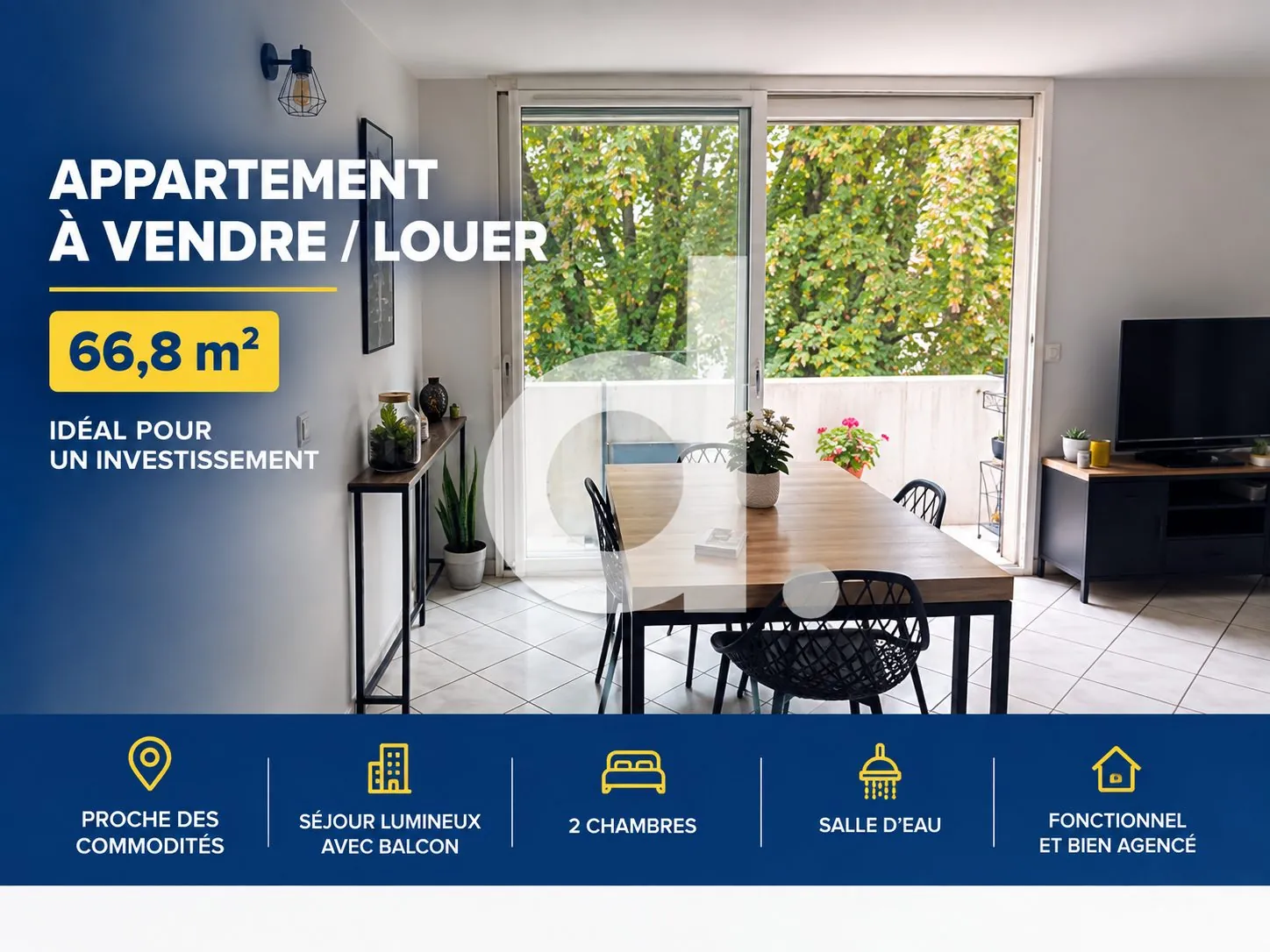 Appartement 3 pièces loué à Menucourt – Investissement immobilier rentable