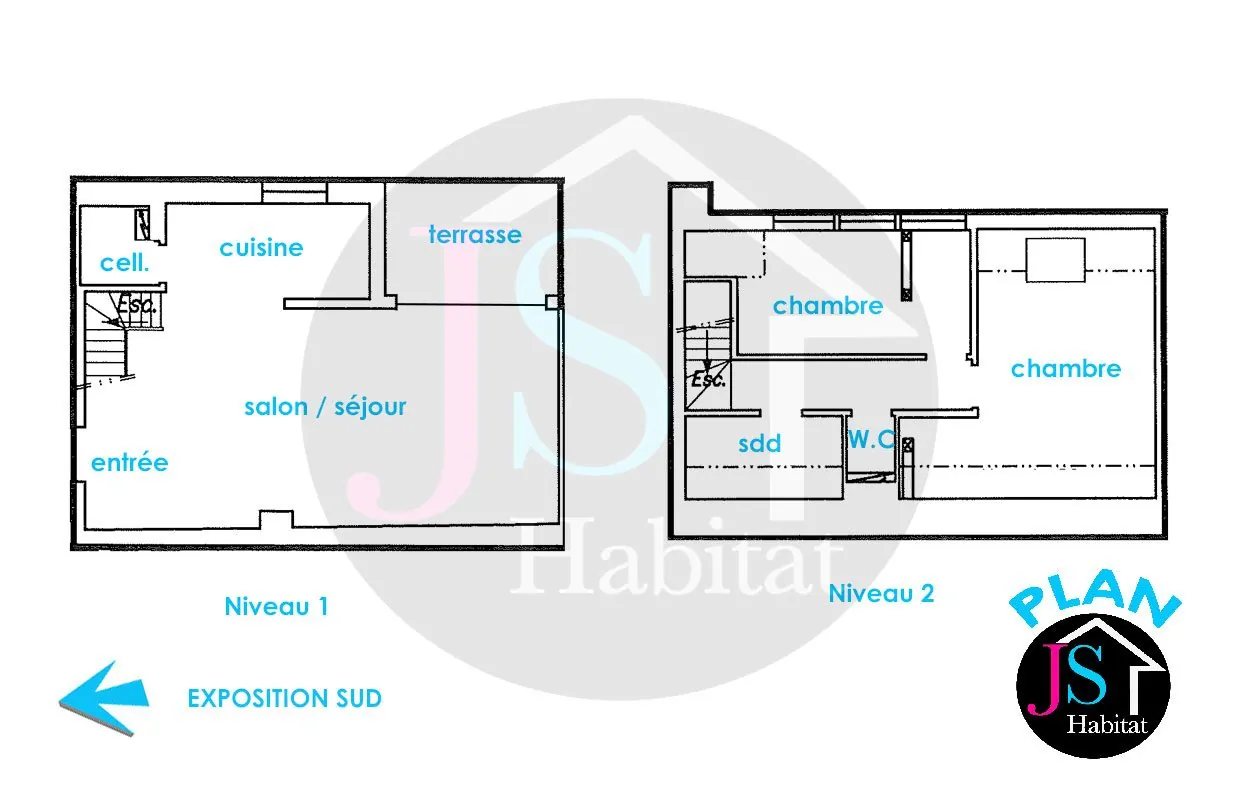 À vendre duplex 3 pièces de 73m² avec terrasse et garage à Duppigheim