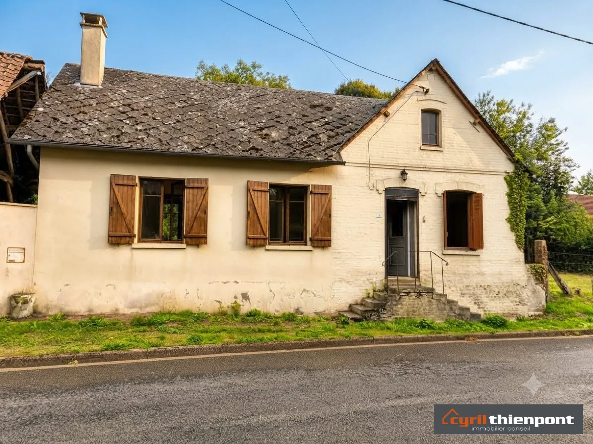 Maison à rénover à Huppy (80140) – 90 m² avec grand potentiel et terrain de 2144 m²