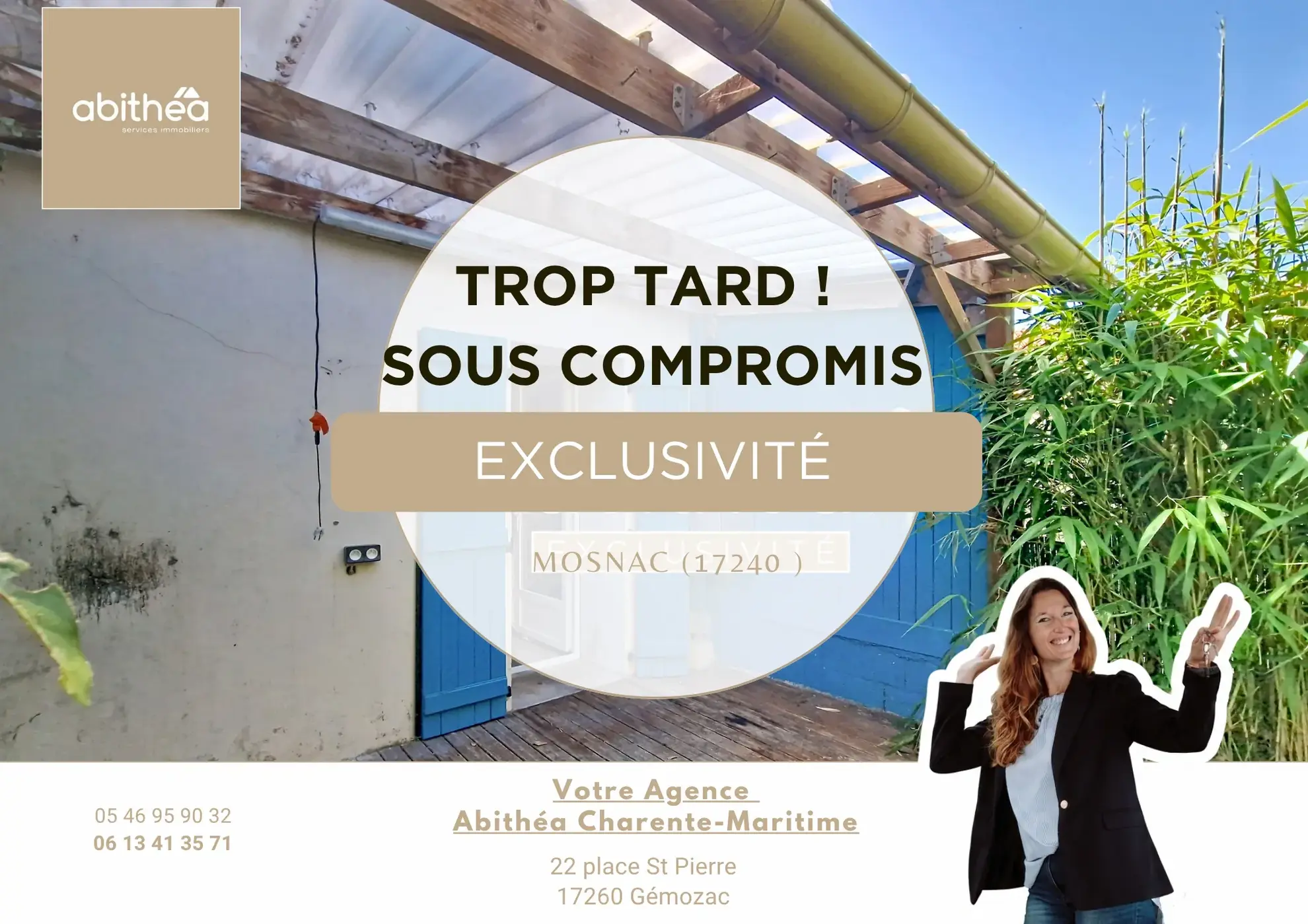 Maison lumineuse à Mosnac avec terrasse, 2 chambres, proche Pons et Jonzac