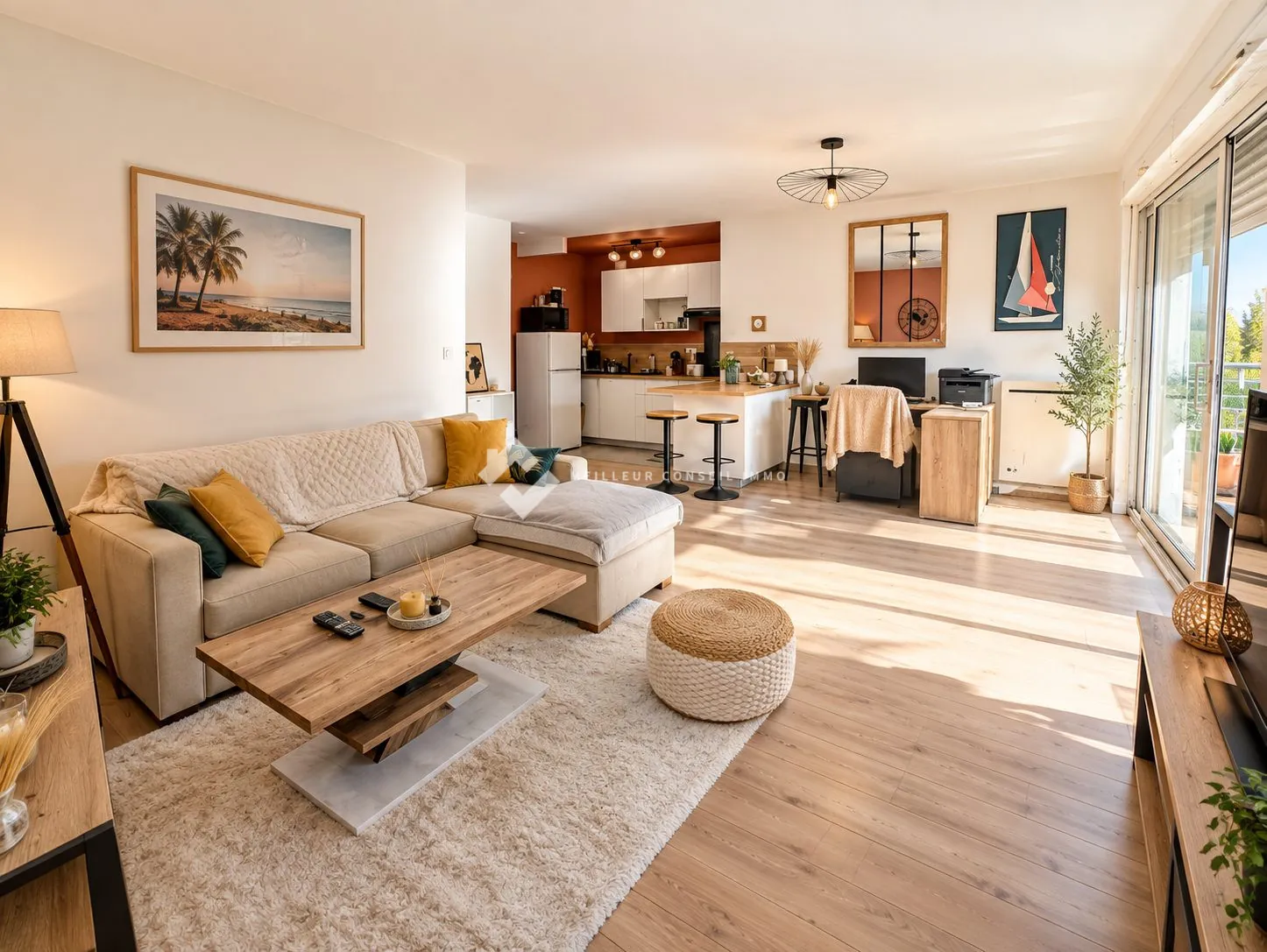 T2 de 53 m² avec terrasse et 2 parkings à Poitiers