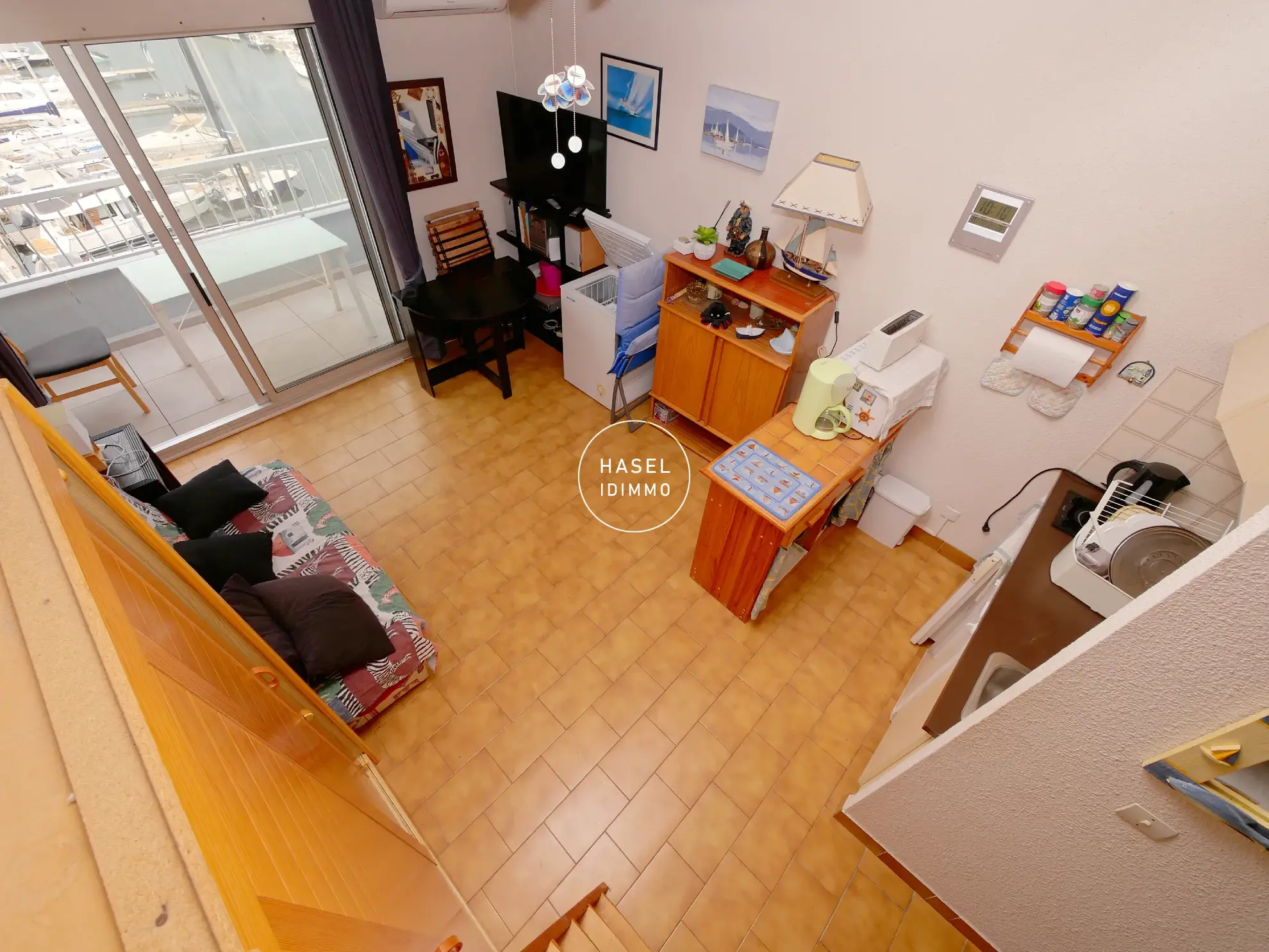 Appartement T1 avec terrasse et vue panoramique à Cap d'Agde