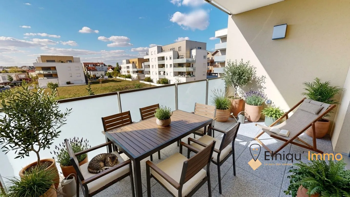 Appartements neufs à Lingolsheim avec terrasse et garage – Opportunité exclusive