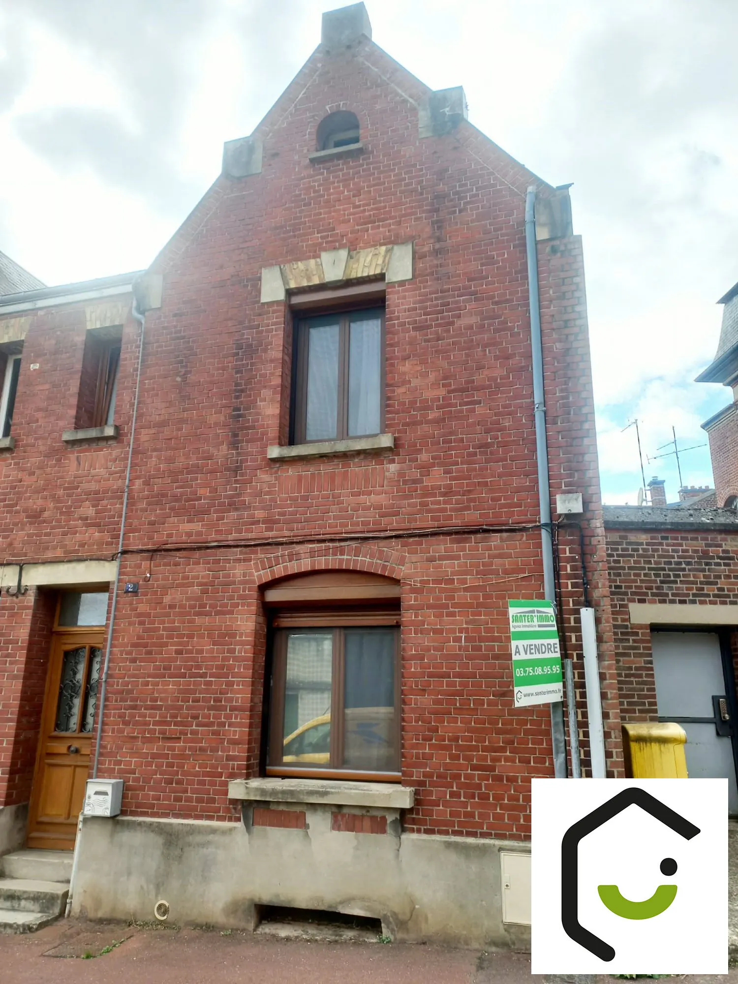 Charmante maison de ville à Montdidier avec 3 chambres, idéale pour investissement ou famille