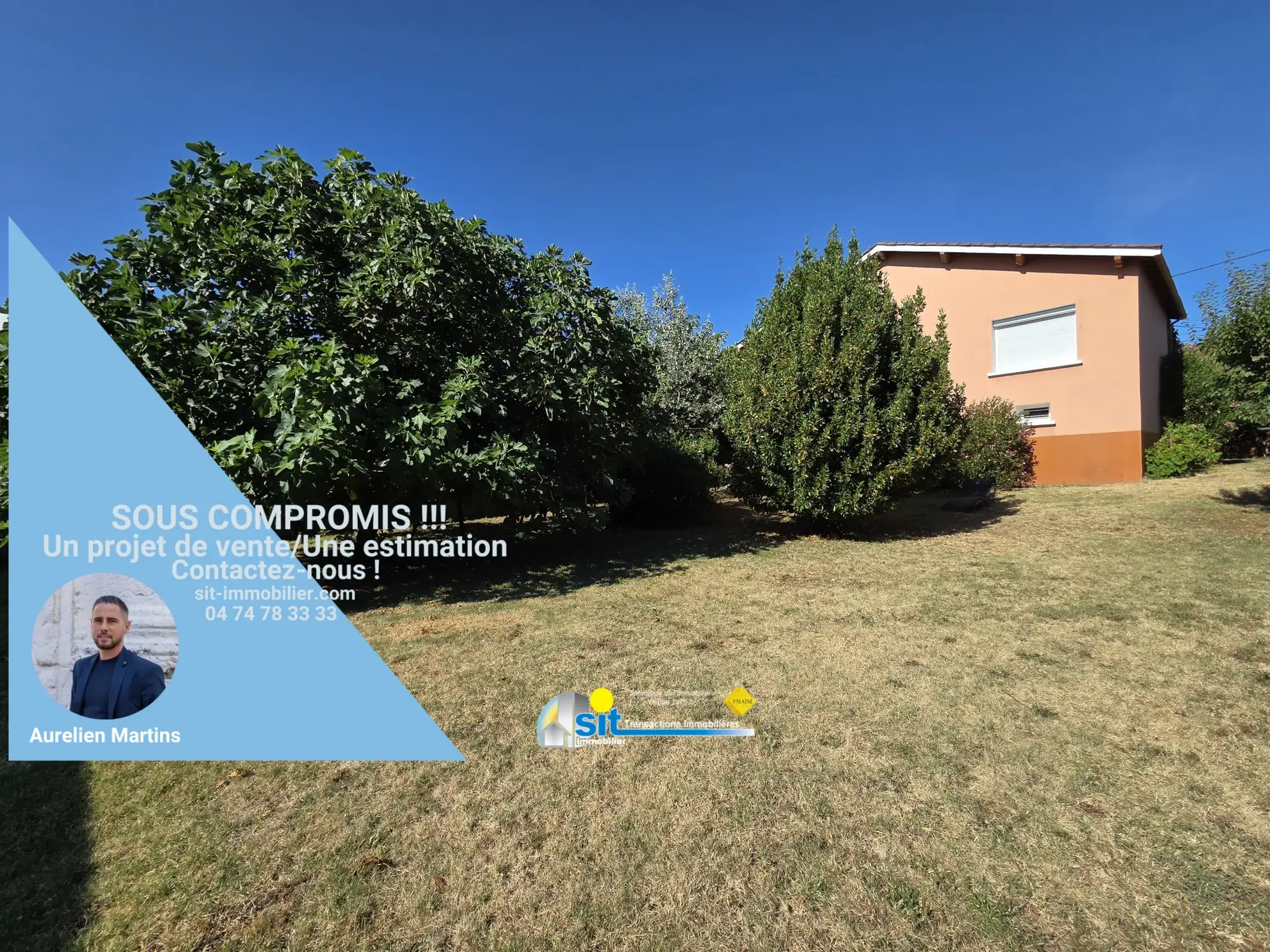 Maison 3 chambres avec sous-sol complet à Saint-Clair-du-Rhône – Proximité gare SNCF