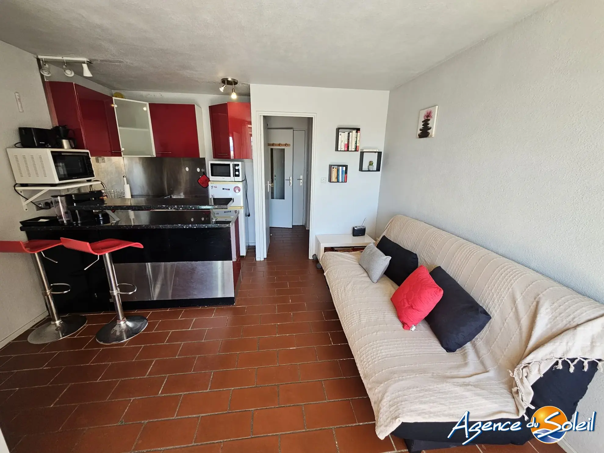 Appartement T1 avec terrasse à Gruissan, proche du village - Vue dégagée