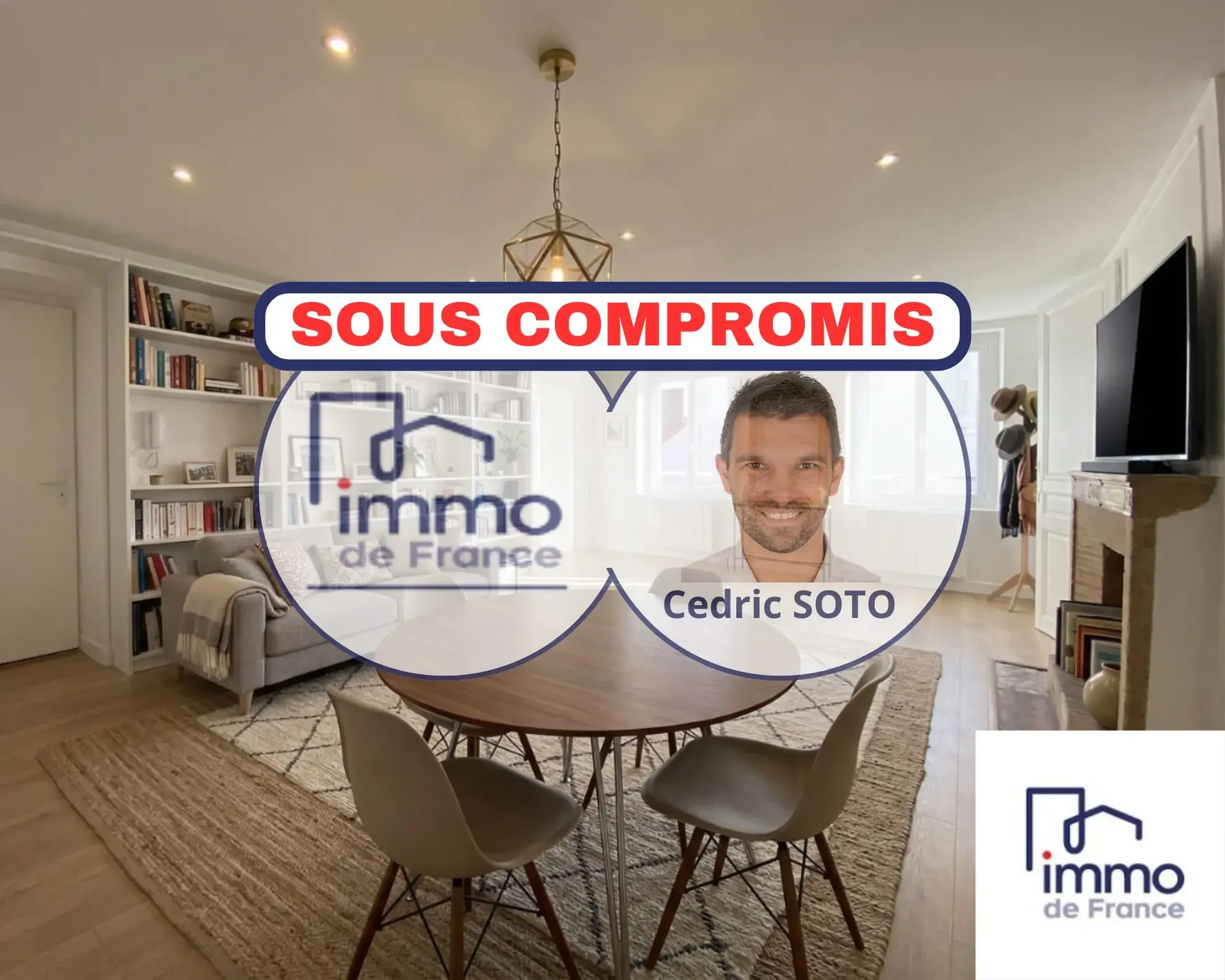 Appartement T2 bis à vendre à Vienne, centre-ville, dernier étage, Vue cathédrale