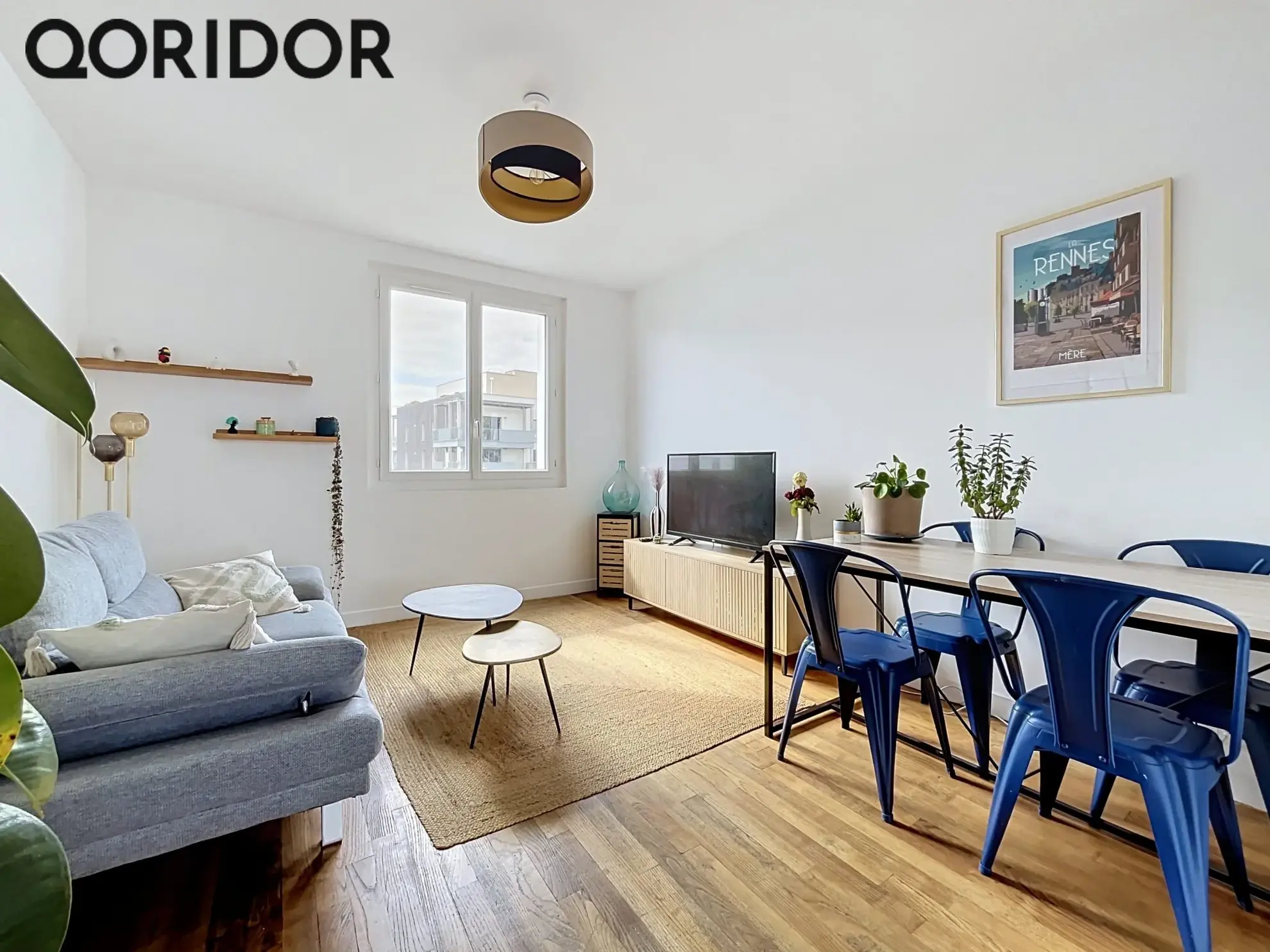 Appartement T3 rénové de 54 m² à Rennes, quartier Les Champs Manceaux