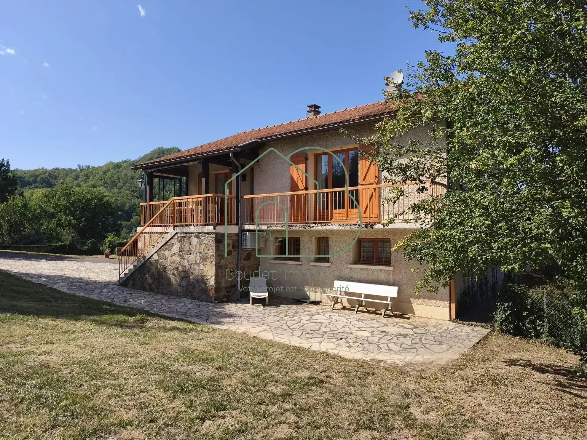 Maison à Aubin avec grand terrain arboré de 2 640 m² - Calme et potentiel