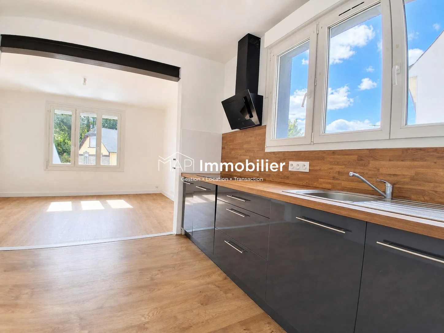 Maison 3 pièces avec jardin, terrasse et garage à Lochrist - Immobilier à Inzinzac-Lochrist