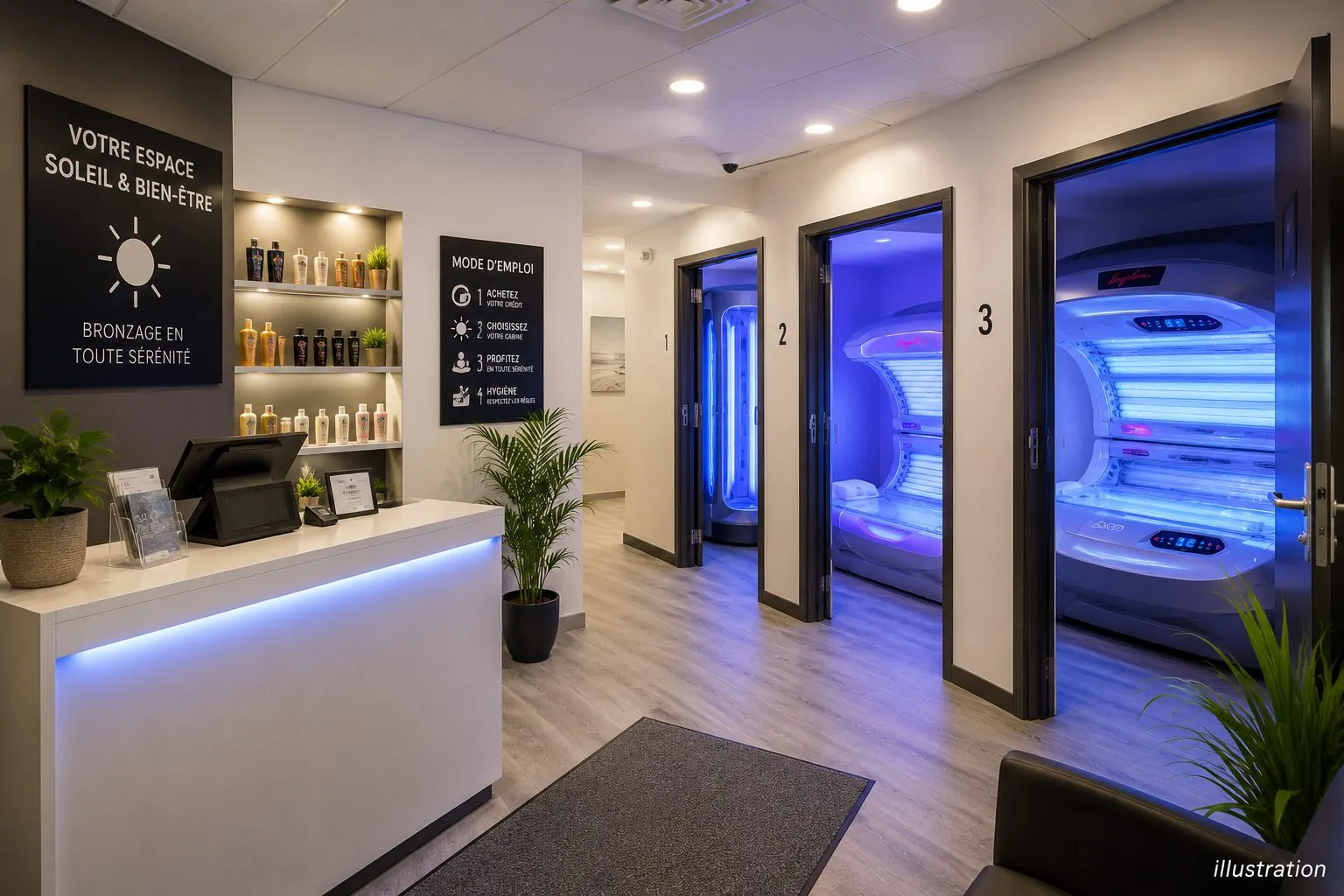 Centre de bronzage en self-service à vendre à Genève - Opportunité clé en main