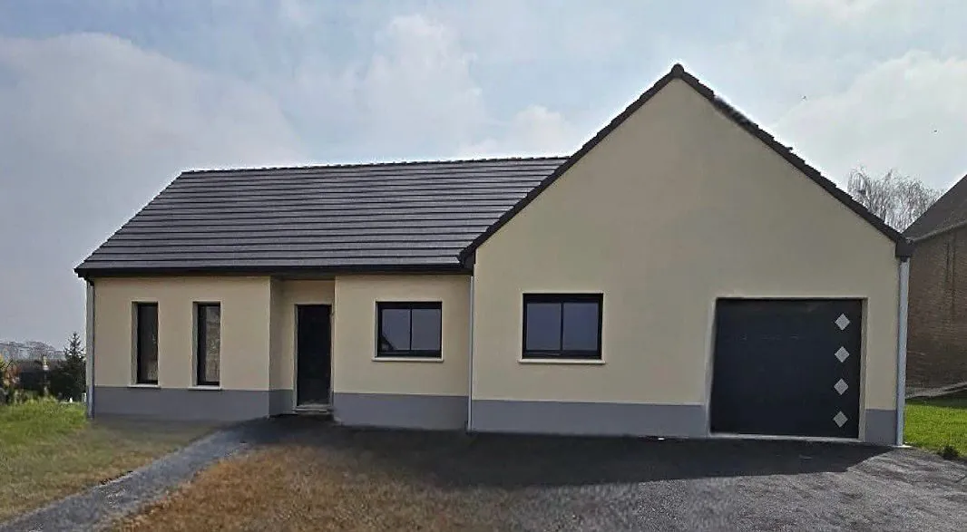 Maison neuve moderne de 120m² à Hailles avec 4 chambres et garage, conforme RE2020