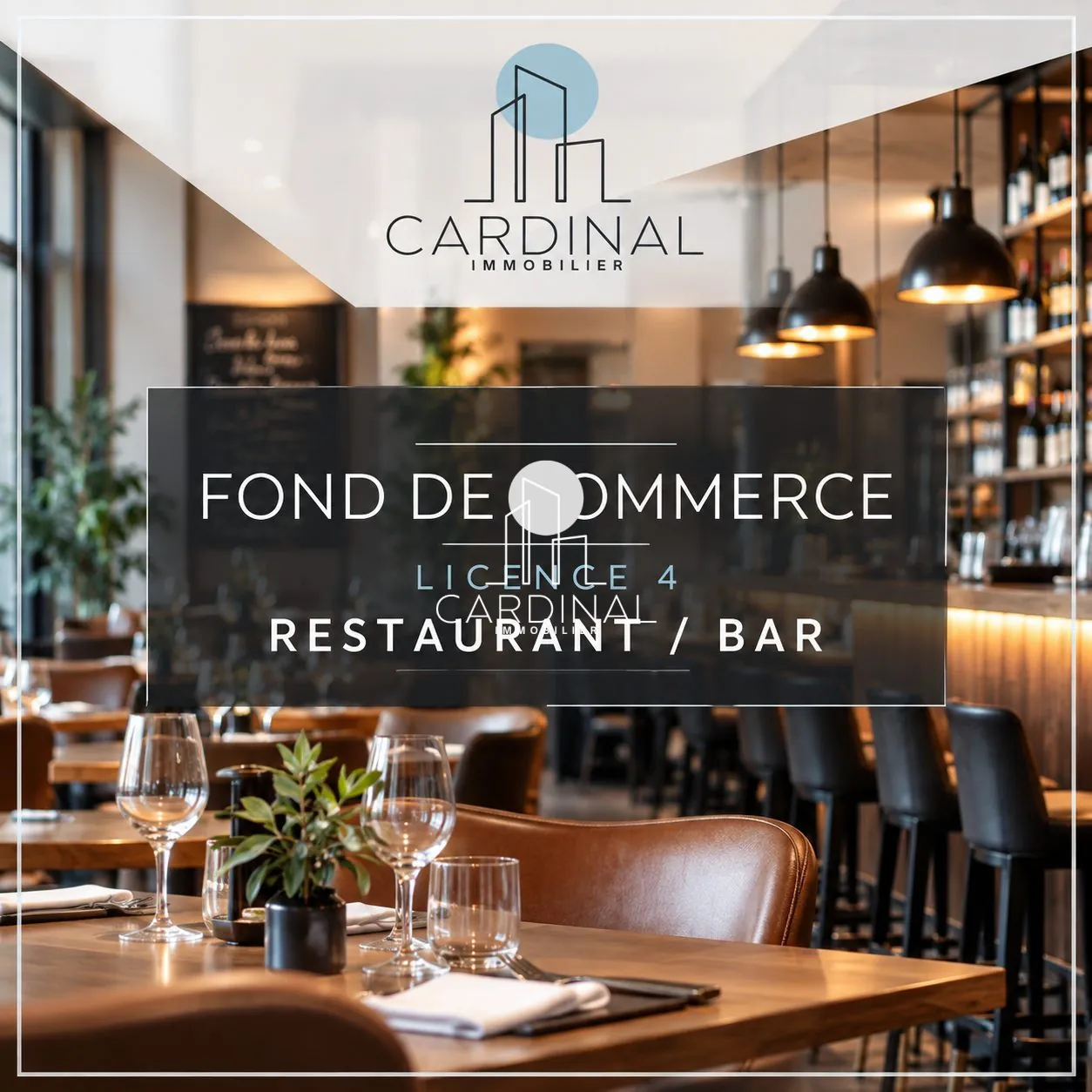Fonds de commerce en restauration à vendre à Dijon avec licence IV