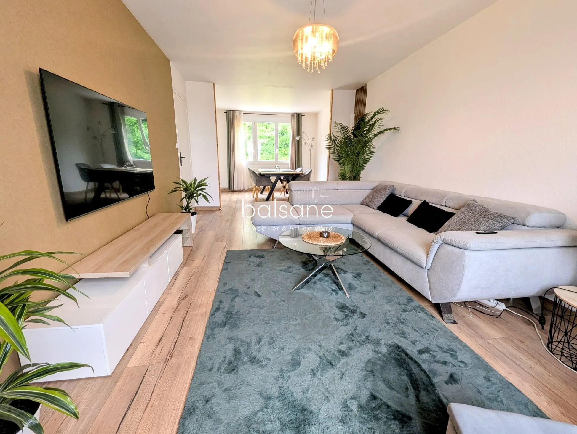 Appartement 71 m² avec balcon, garage et cave à Moulineaux