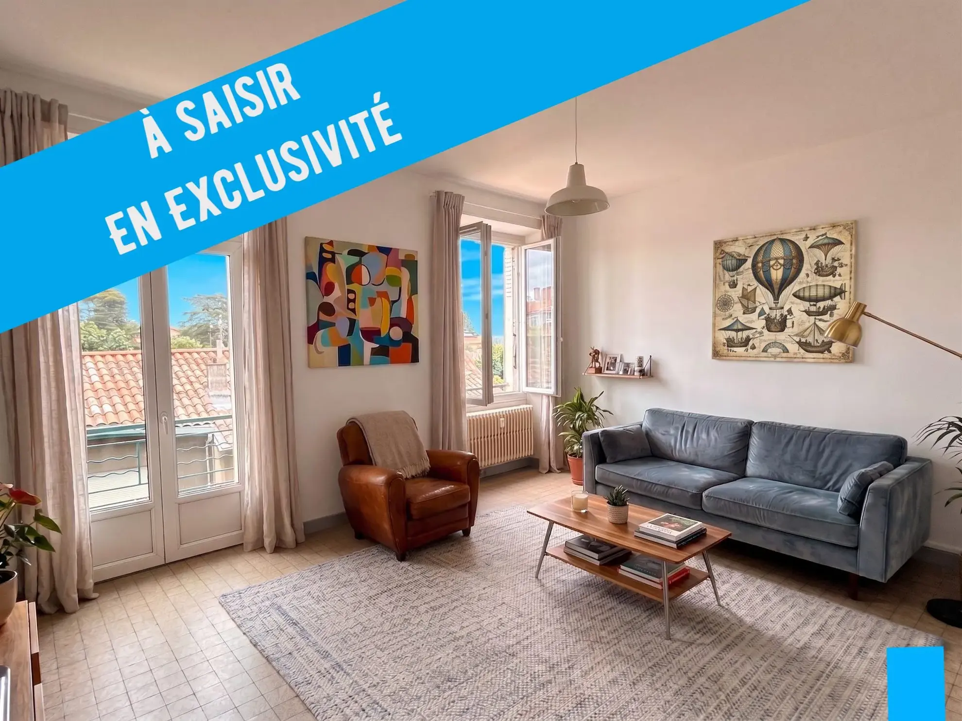 Appartement T3 lumineux avec balcon et jardin à vendre à Aubenas