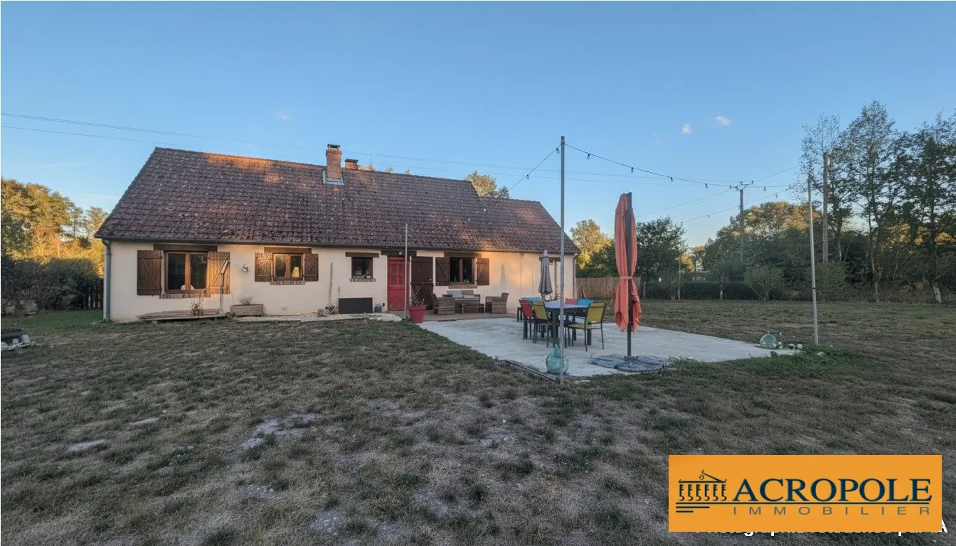 Maison à vendre à Clémont de 106 m² avec grand terrain arboré
