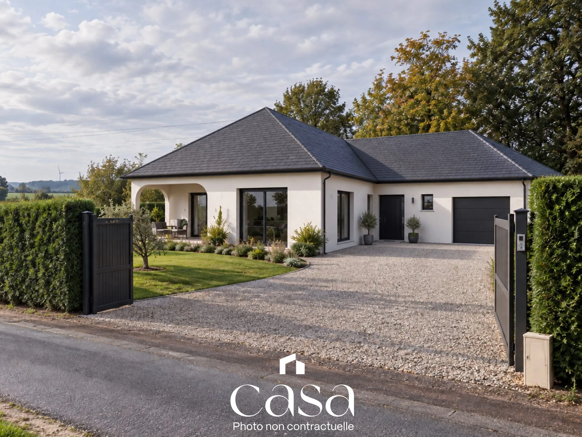 Terrain constructible avec projet de maison à Falaise
