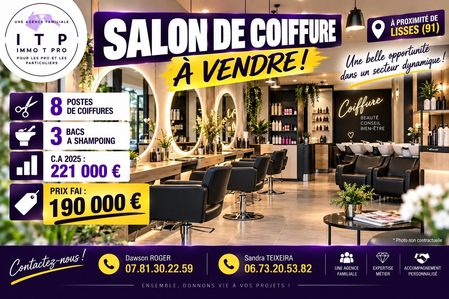Salon de coiffure rentable à proximité de Milly-la-Forêt - Opportunité à saisir