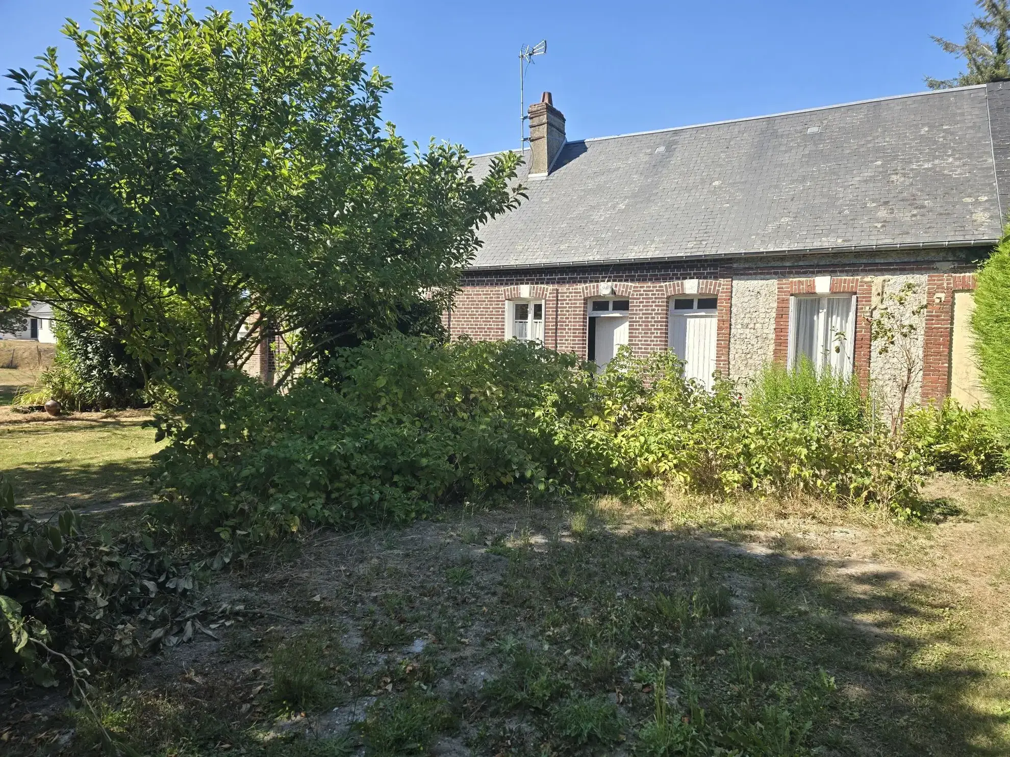Charmante maison à rénover avec grand terrain entre Fécamp et Cany en Normandie