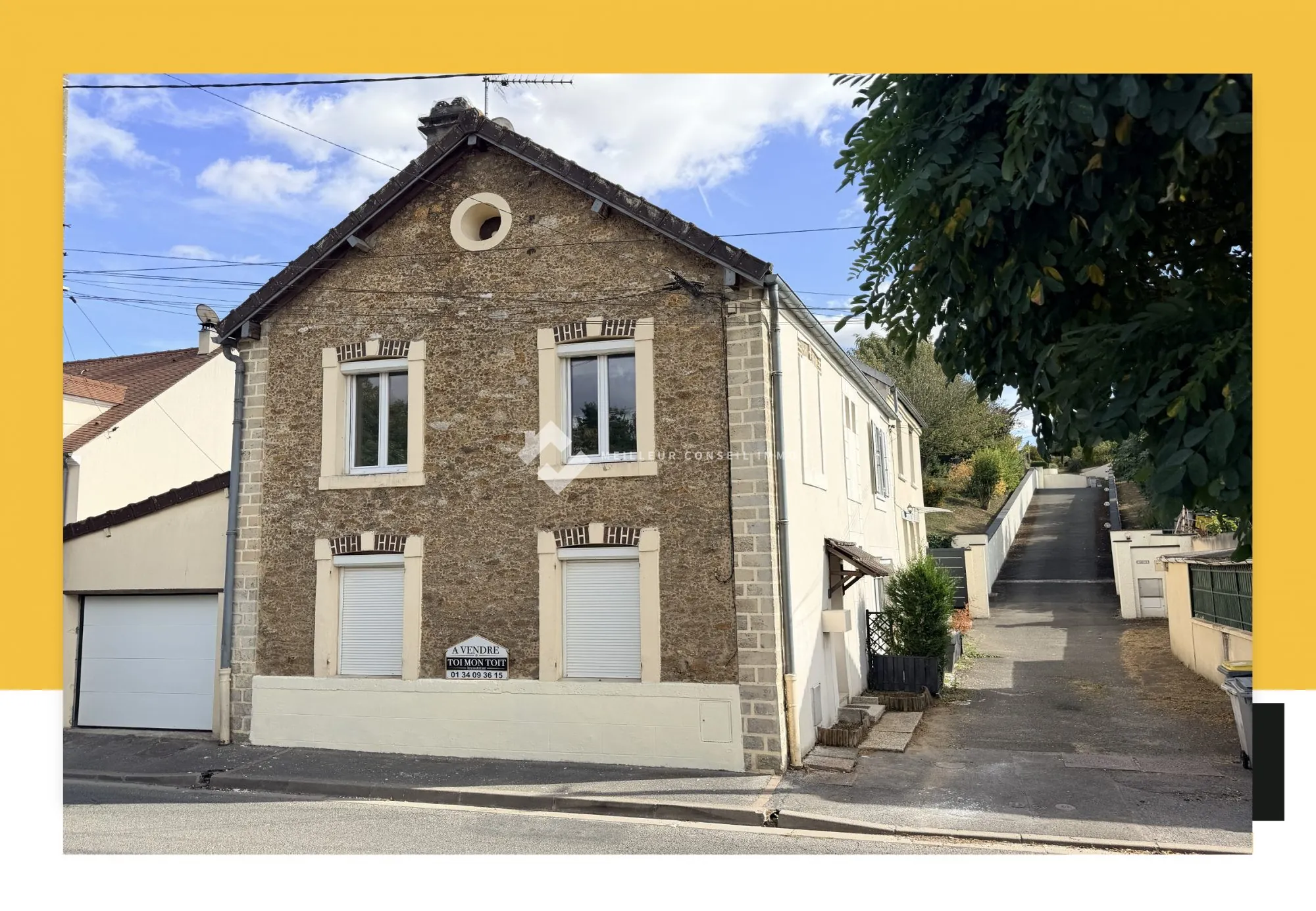 Maison 65m² avec 2 chambres, garage et cour à Vermars