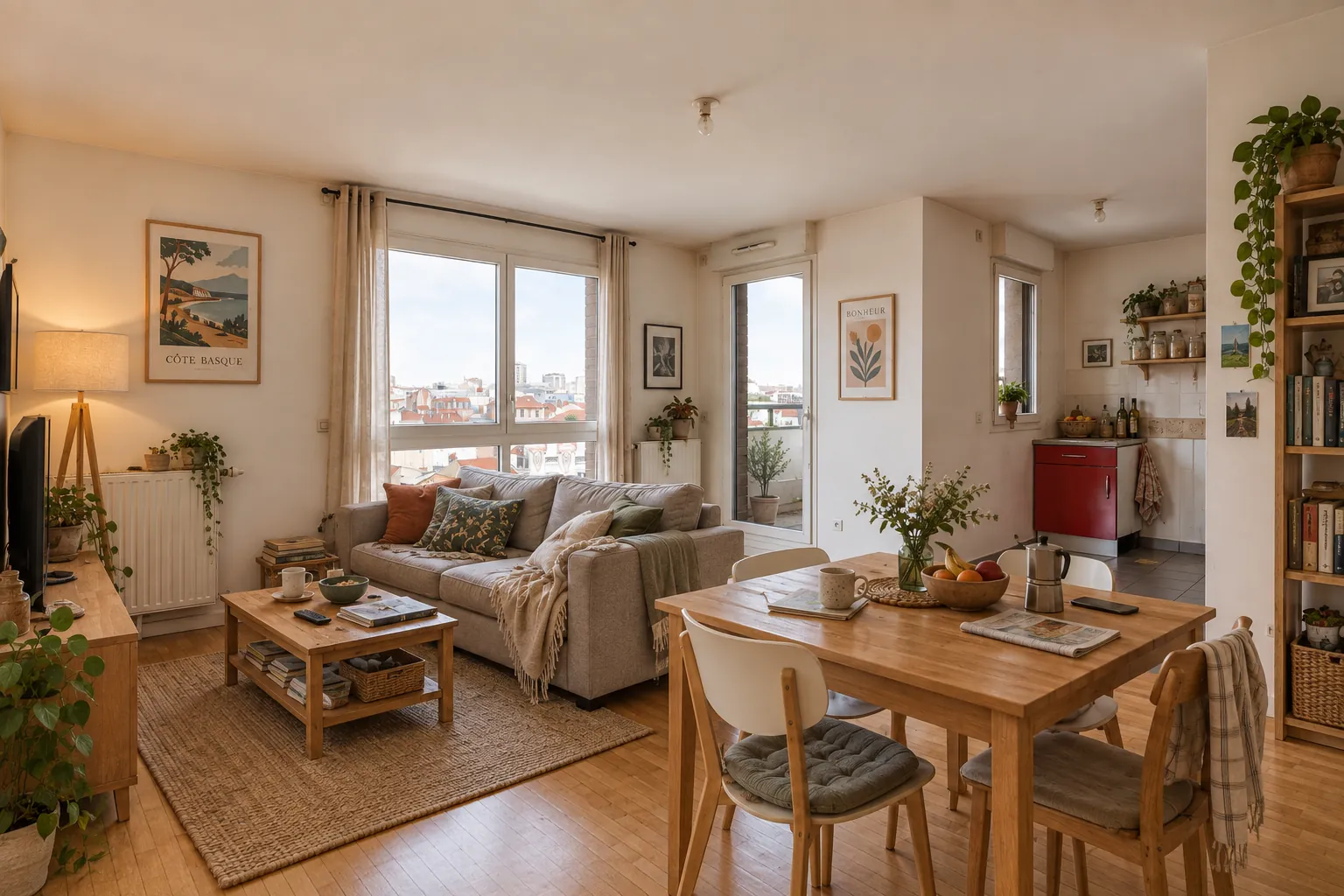Appartement 2 pièces à vendre à Montreuil avec balcon au centre-ville