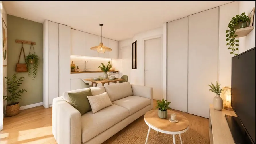 Très bel appartement T1 bis rénové avec parking à Toulouse Bonnefoy