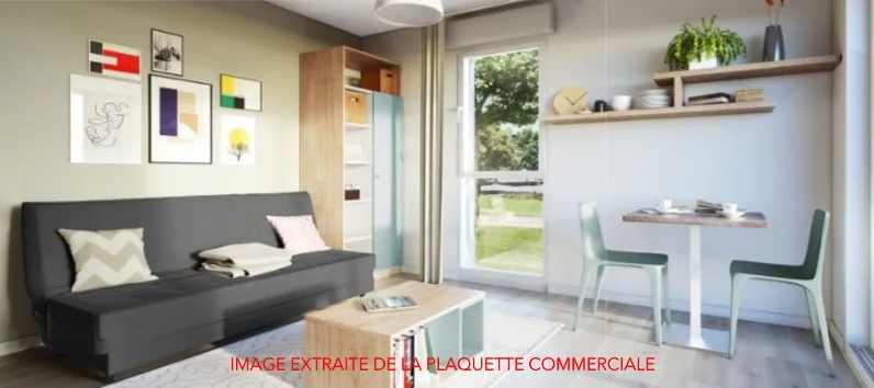 Studio neuf à Lorient (56100) de 18,38 m², livraison 2028, idéal investissement