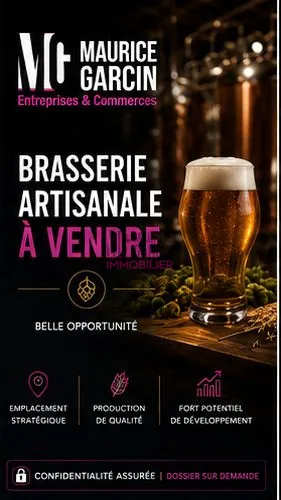 Brasserie artisanale à vendre dans le Vaucluse avec murs et équipement professionnel