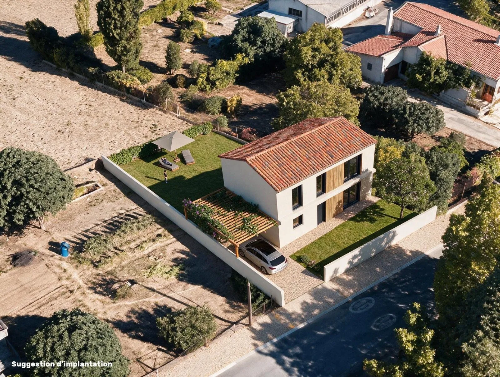 Terrain constructible de 370 m² à Toulouse proche Labège