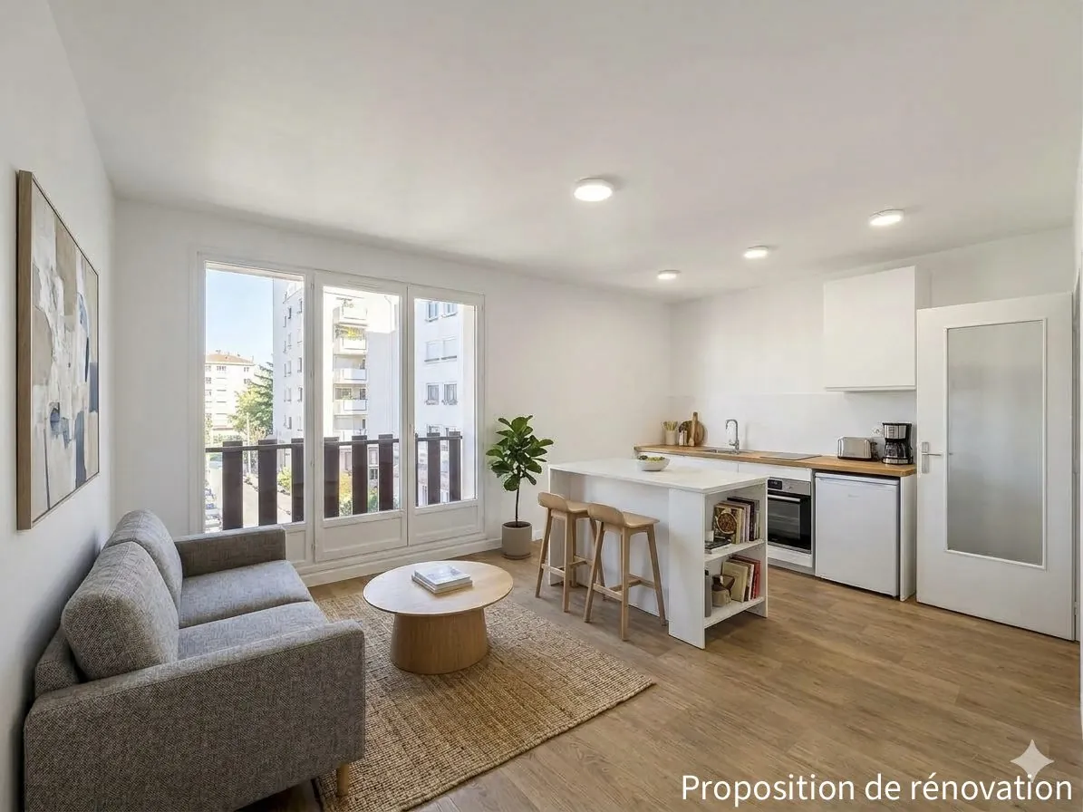 Grand studio à rénover à Lyon Saint-Rambert – Investissement ou premier achat parfait
