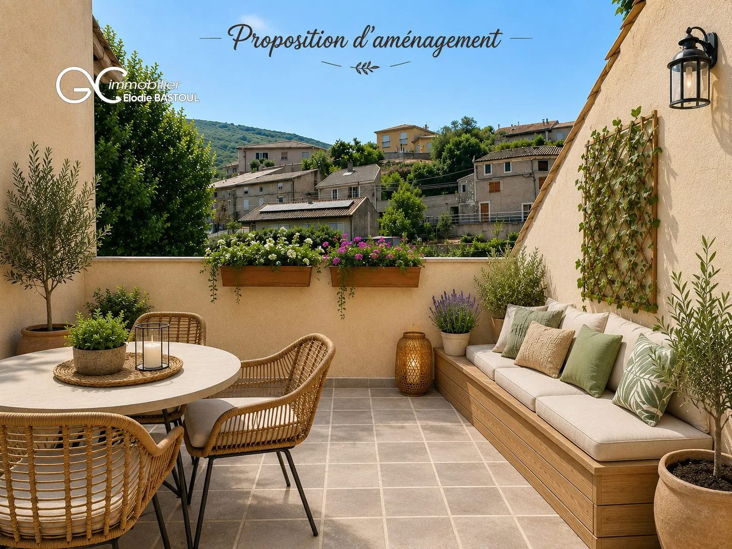 Maison de village rénovée avec terrasse à Saint-Nazaire-de-Ladarez