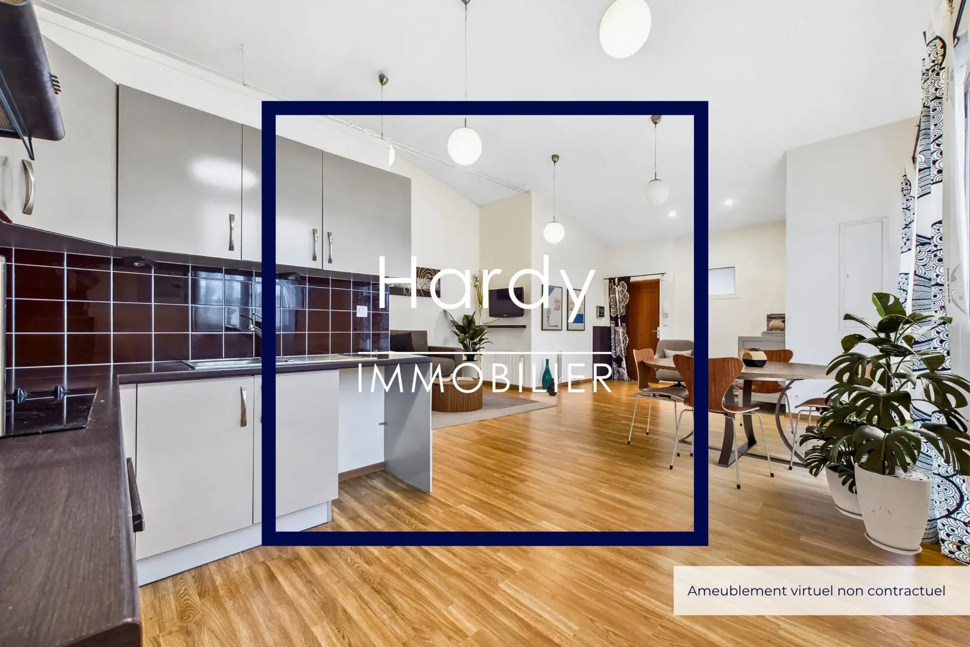 Appartement T3 lumineux avec haut plafond à Boisemont – Charmant loft rénové