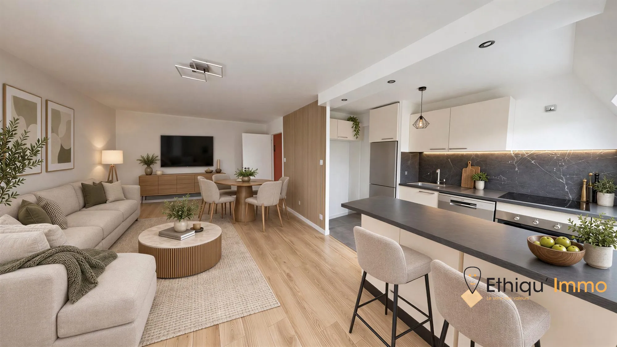 Appartement 3 pièces rénové à Strasbourg avec parking et cave