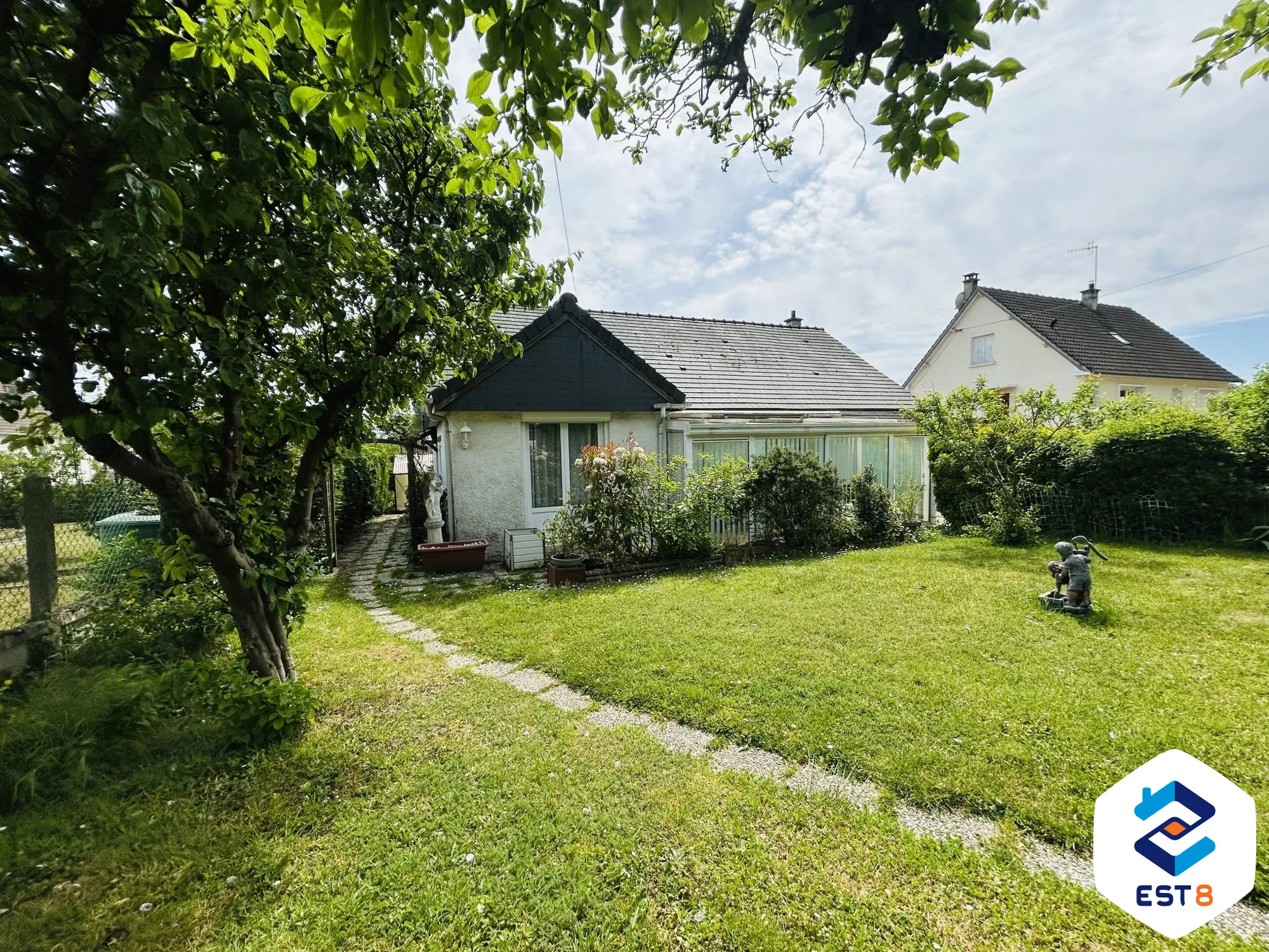 Maison de plain-pied à vendre à Berneuil-sur-Aisne, 113 m², jardin et garage