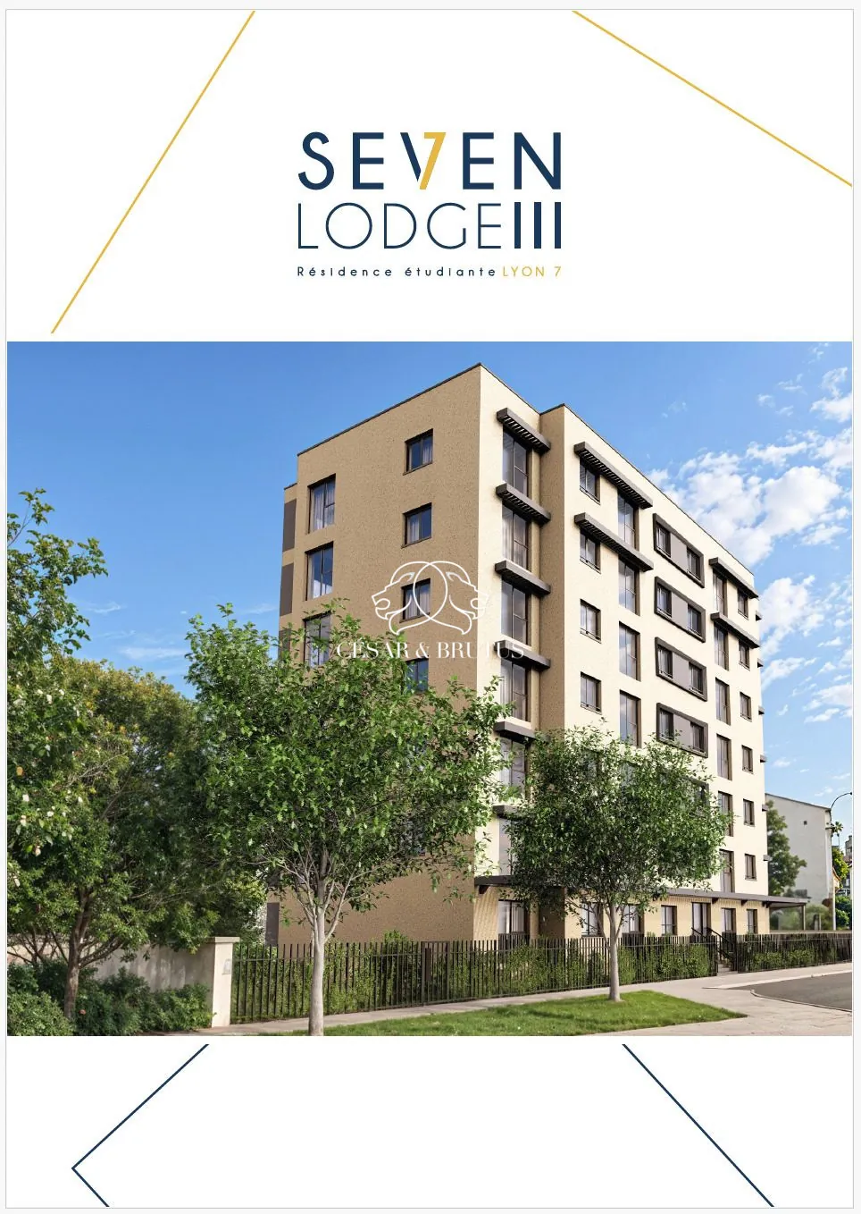 Studio en résidence étudiante à Lyon 7 - 20,50 m² avec services, livraison 2028