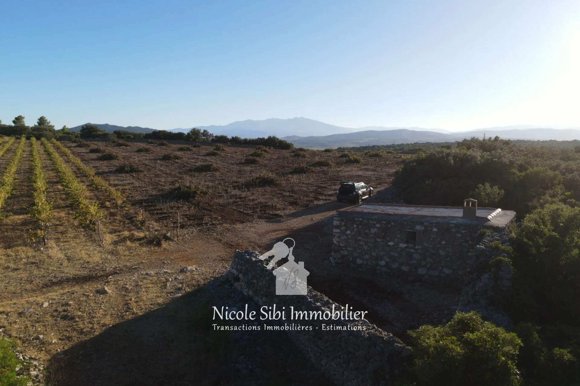 Terrain agricole plat de 11 810 m² à Tautavel avec vue panoramique