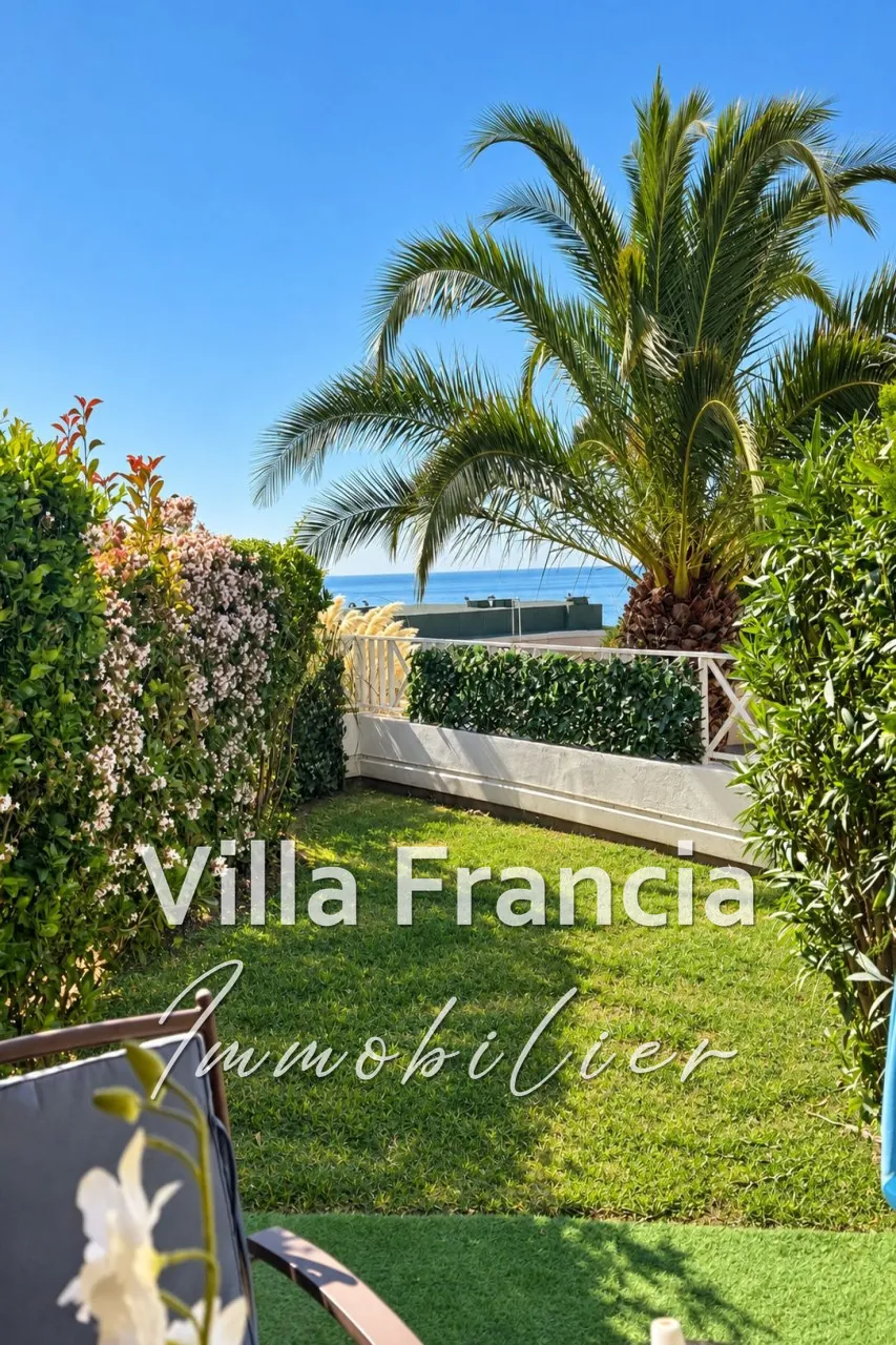 Appartement 2 pièces avec vue mer à Cannes – Résidence avec piscine et parking