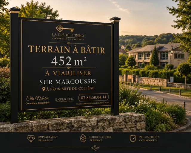 Terrain à bâtir de 542 m² à Marcoussis, environnement calme et verdoyant